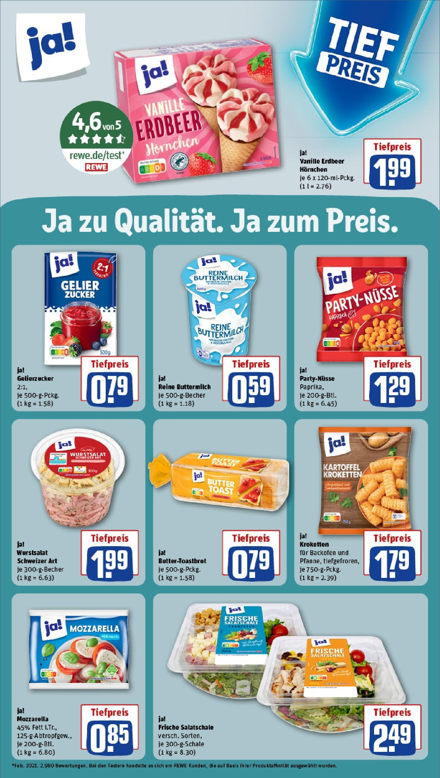 Rewe - Rewe: Wochenangebote (ab 18.05.2025) zum Blättern » Angebote | Seite: 14 | Produkte: Gelierzucker, Buttermilch, Butter, Zucker Rewe - Rewe: Wochenangebote (ab 18.05.2025) zum Blättern » Angebote | Seite: 14 | Produkte: Gelierzucker, Buttermilch, Butter, Zucker