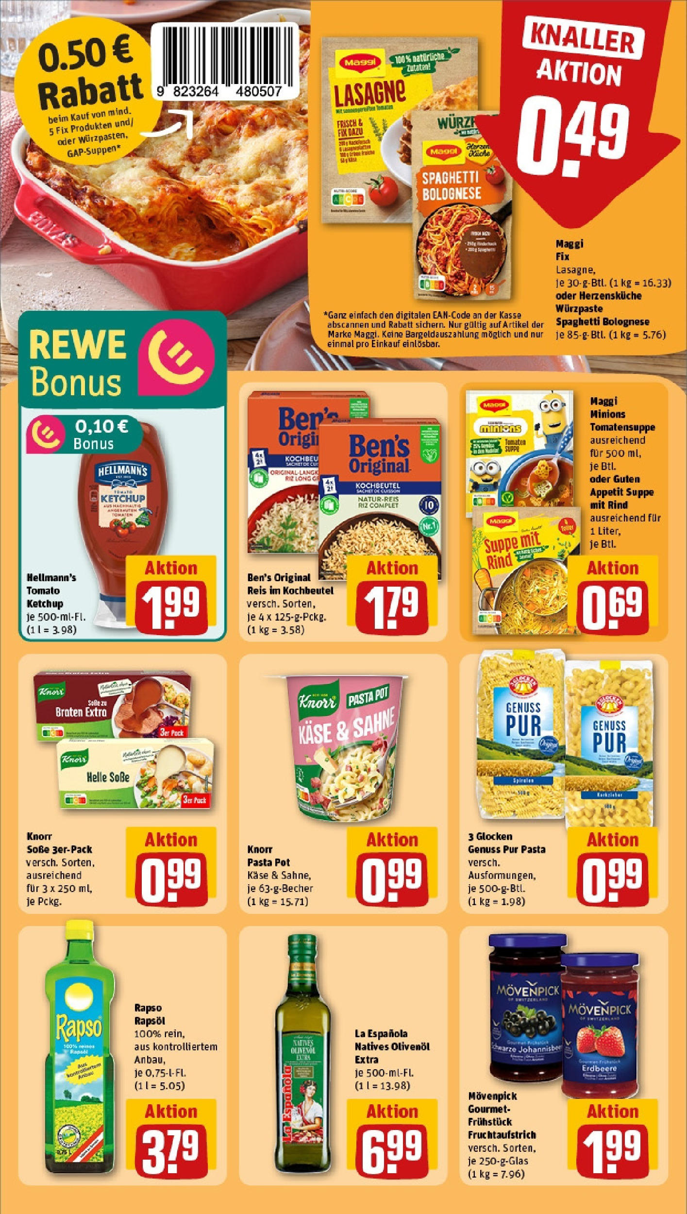 Rewe - Rewe: Wochenangebote (ab 18.05.2025) zum Blättern » Angebote | Seite: 22 | Produkte: Käse, Olivenol, Knorr, Soße Rewe - Rewe: Wochenangebote (ab 18.05.2025) zum Blättern » Angebote | Seite: 22 | Produkte: Käse, Olivenol, Knorr, Soße