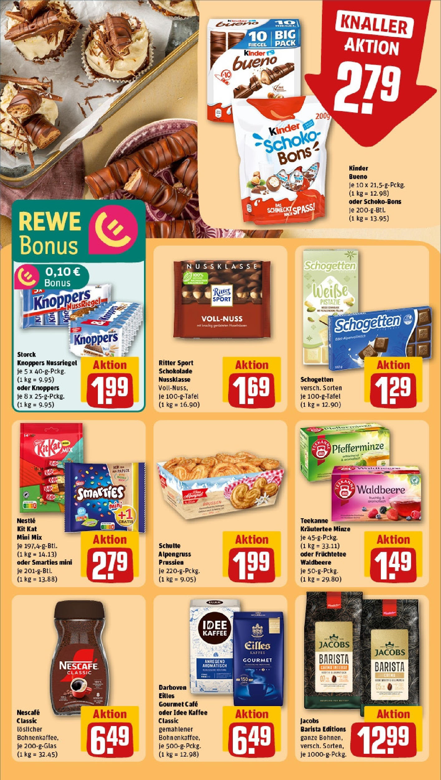Rewe - Rewe: Wochenangebote (ab 18.05.2025) zum Blättern » Angebote | Seite: 23 | Produkte: Ritter sport, Creme, Knoppers, Schogetten Rewe - Rewe: Wochenangebote (ab 18.05.2025) zum Blättern » Angebote | Seite: 23 | Produkte: Ritter sport, Creme, Knoppers, Schogetten
