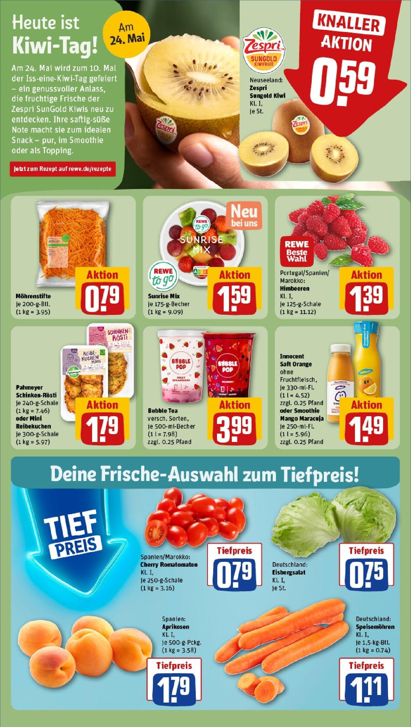 Rewe - Rewe: Wochenangebote (ab 18.05.2025) zum Blättern » Angebote | Seite: 6 | Produkte: Himbeeren, Mango, Schinken, Kiwi Rewe - Rewe: Wochenangebote (ab 18.05.2025) zum Blättern » Angebote | Seite: 6 | Produkte: Himbeeren, Mango, Schinken, Kiwi