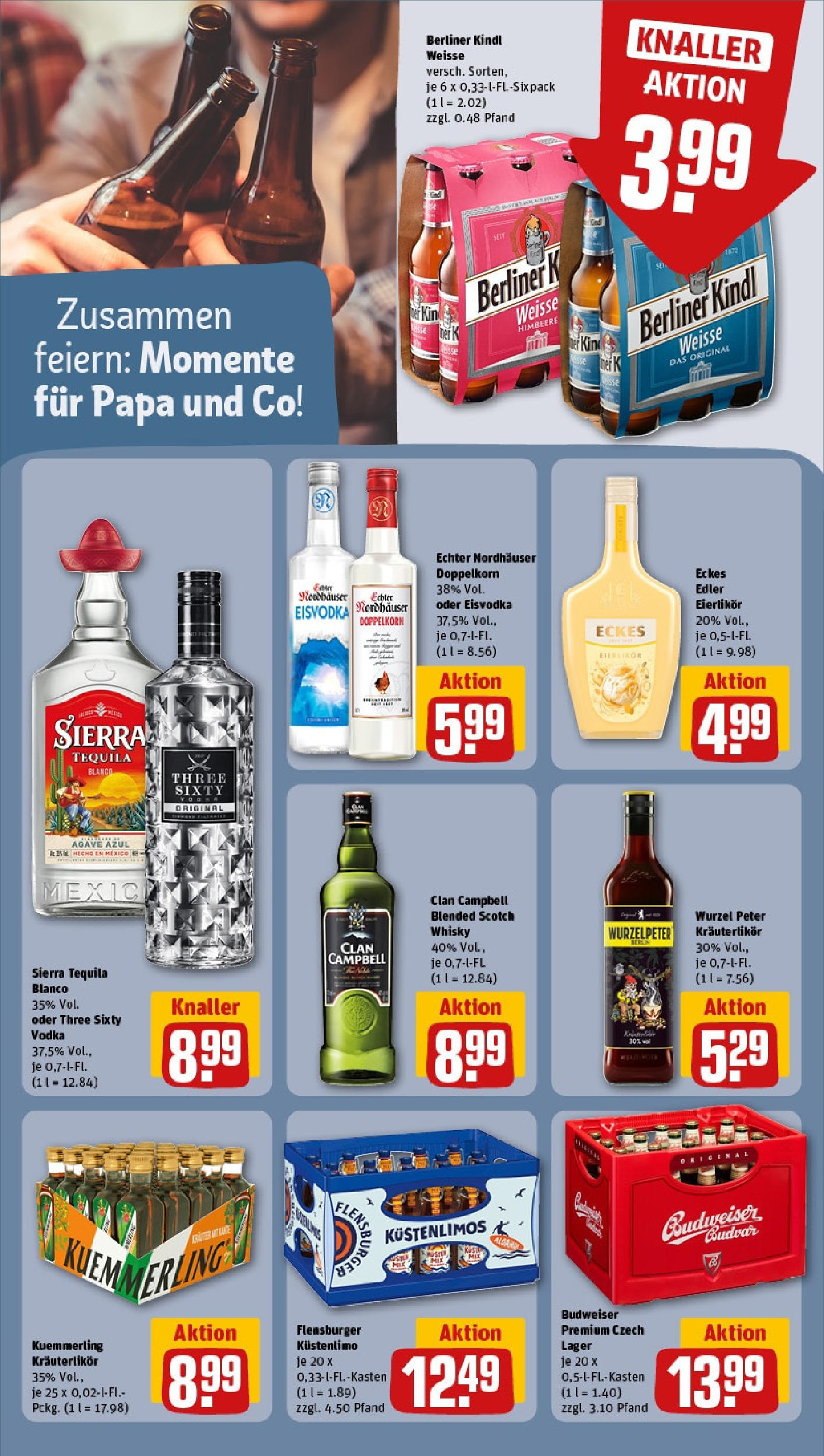 Rewe - Rewe: Wochenangebote (ab 18.05.2025) zum Blättern » Angebote | Seite: 20 | Produkte: Whisky, Tequila, Kuemmerling, Budweiser Rewe - Rewe: Wochenangebote (ab 18.05.2025) zum Blättern » Angebote | Seite: 20 | Produkte: Whisky, Tequila, Kuemmerling, Budweiser