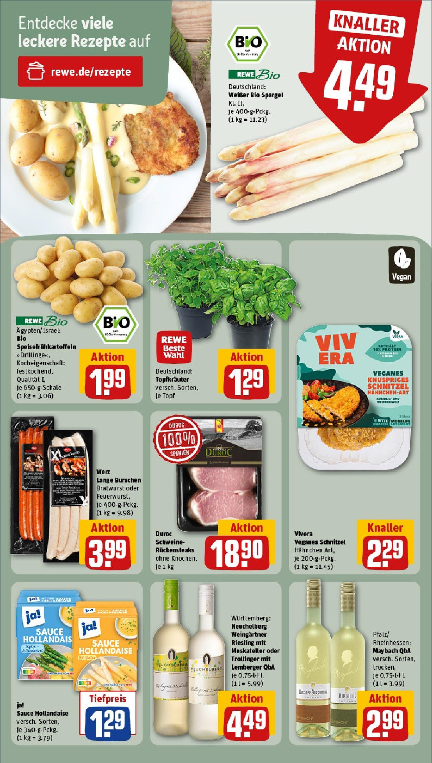 Rewe - Rewe: Wochenangebote (ab 18.05.2025) zum Blättern » Angebote | Seite: 17 | Produkte: Hahnchen, Bratwurst, Spargel, Schnitzel Rewe - Rewe: Wochenangebote (ab 18.05.2025) zum Blättern » Angebote | Seite: 17 | Produkte: Hahnchen, Bratwurst, Spargel, Schnitzel