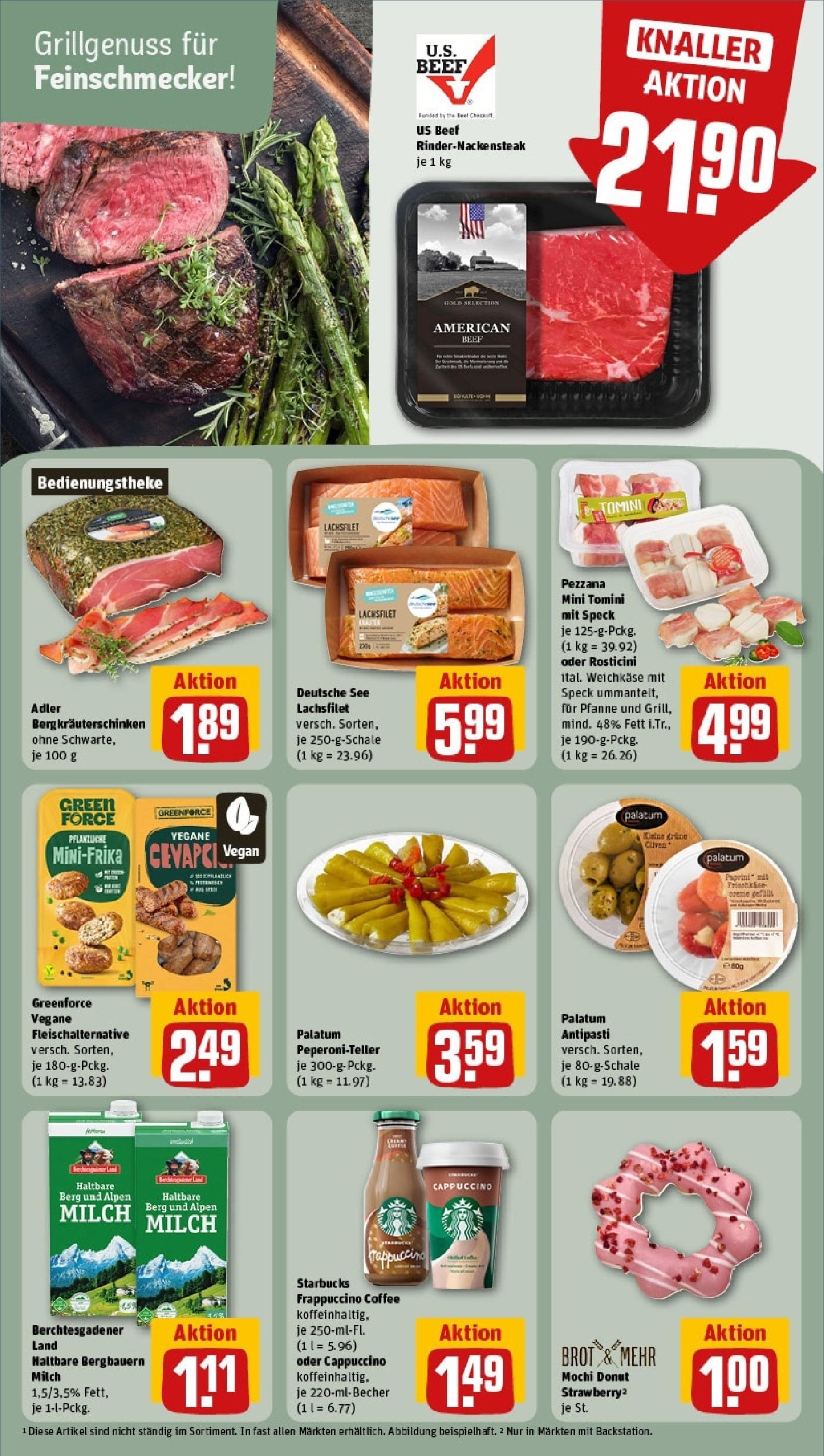 Rewe - Rewe: Wochenangebote (ab 18.05.2025) zum Blättern » Angebote | Seite: 18 | Produkte: Milch, Haltbare milch, Steak, Mochi Rewe - Rewe: Wochenangebote (ab 18.05.2025) zum Blättern » Angebote | Seite: 18 | Produkte: Milch, Haltbare milch, Steak, Mochi