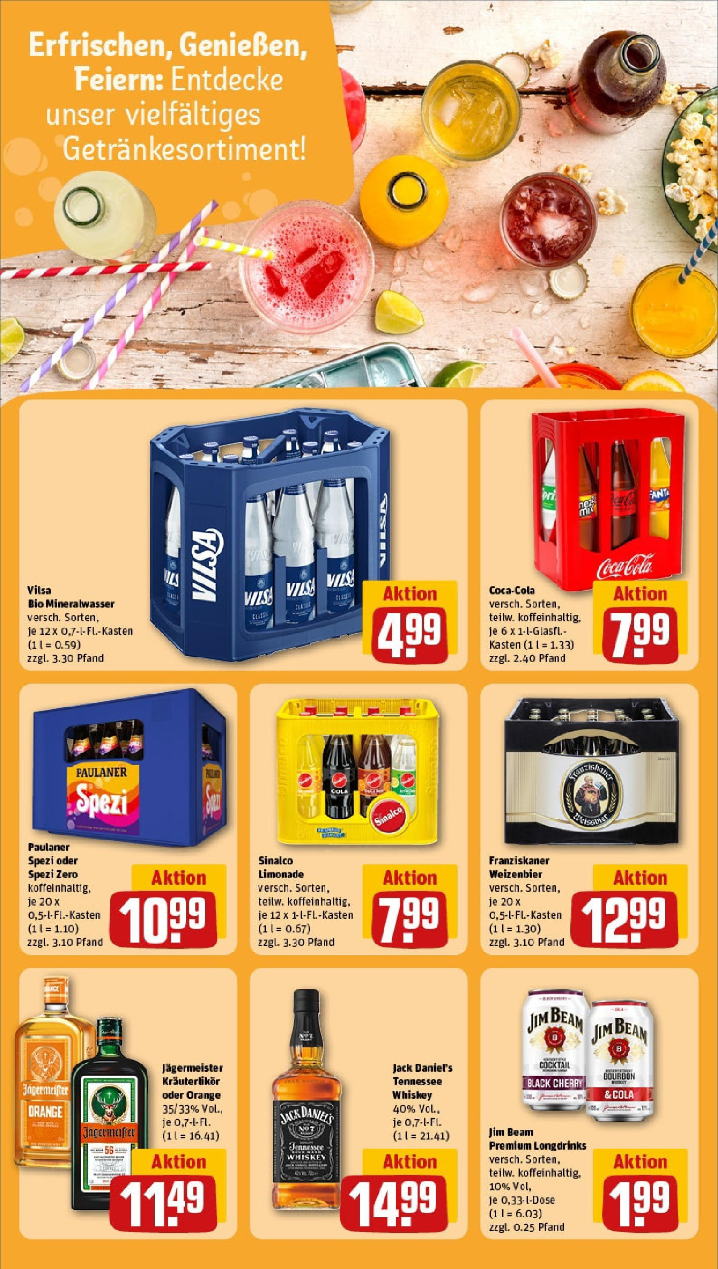 Rewe - Rewe: Wochenangebote (ab 18.05.2025) zum Blättern » Angebote | Seite: 20 | Produkte: Jack Daniel's, Limonade, Mineralwasser, Jägermeister Rewe - Rewe: Wochenangebote (ab 18.05.2025) zum Blättern » Angebote | Seite: 20 | Produkte: Jack Daniel's, Limonade, Mineralwasser, Jägermeister