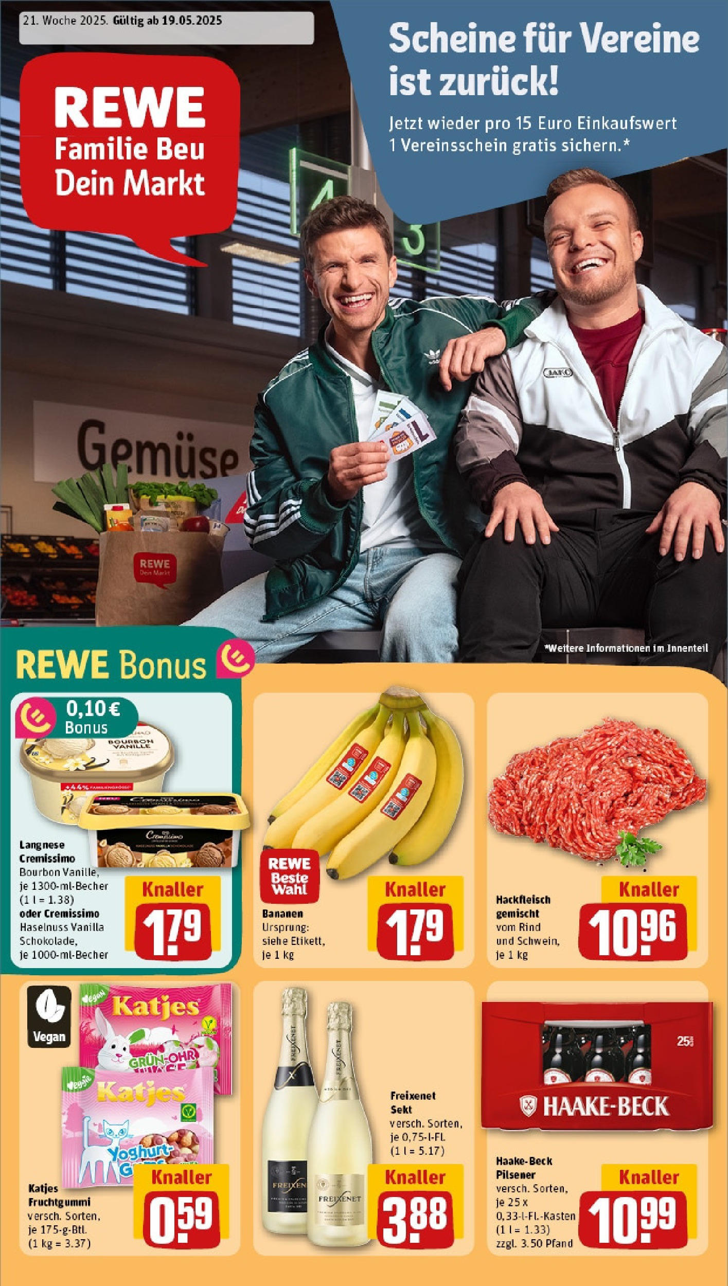 REWE Prospekt ab 18.05.2025 nächste Woche - Rewe: Wochenangebote Vorschau von dem Prospekt des Geschäftes Rewe, gültig ab dem 18.05.2025