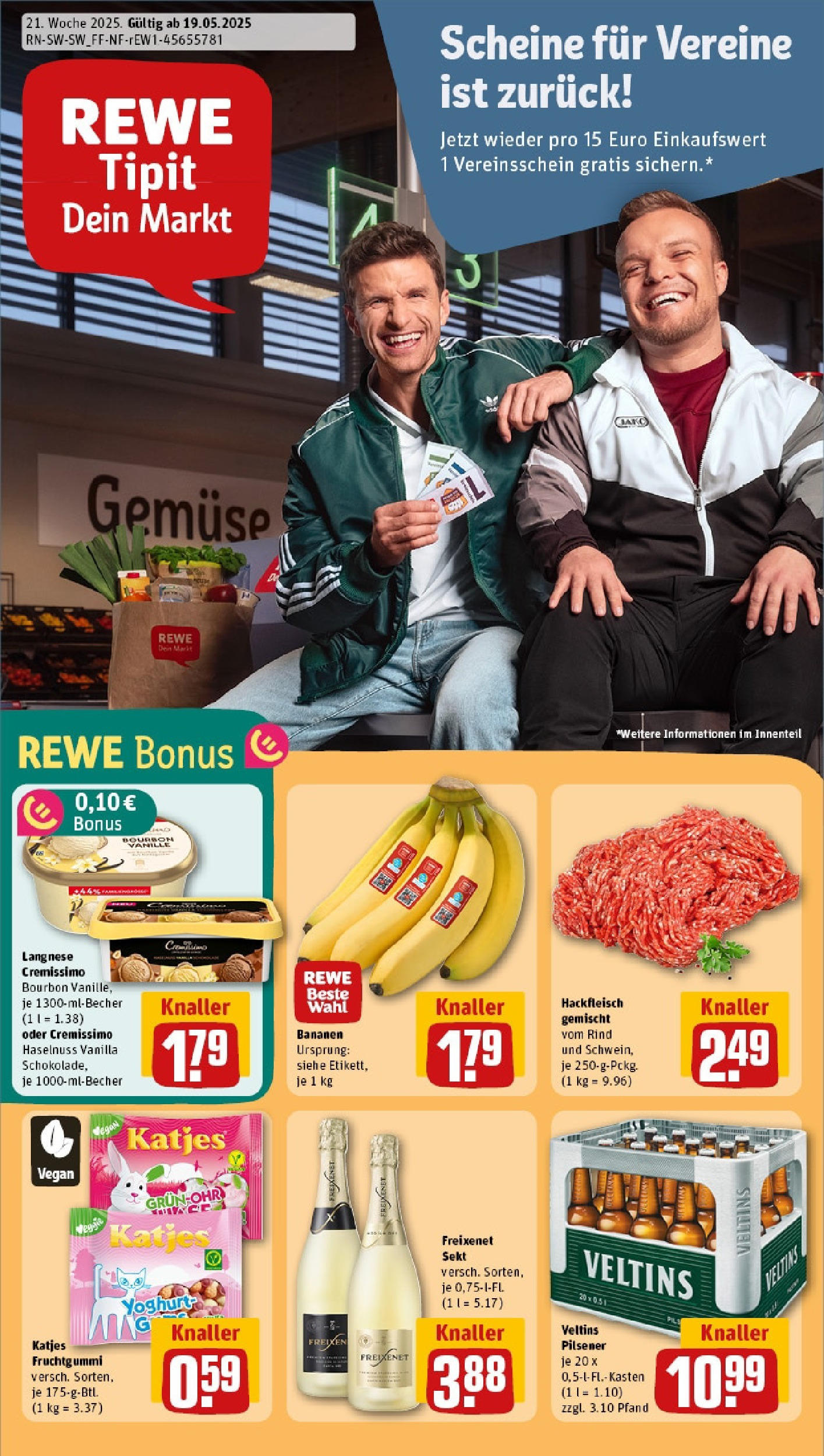 Rewe - Rewe: Wochenangebote (ab 18.05.2025) zum Blättern » Angebote | Seite: 1 | Produkte: Langnese, Cremissimo, Gemüse, Veltins Rewe - Rewe: Wochenangebote (ab 18.05.2025) zum Blättern » Angebote | Seite: 1 | Produkte: Langnese, Cremissimo, Gemüse, Veltins