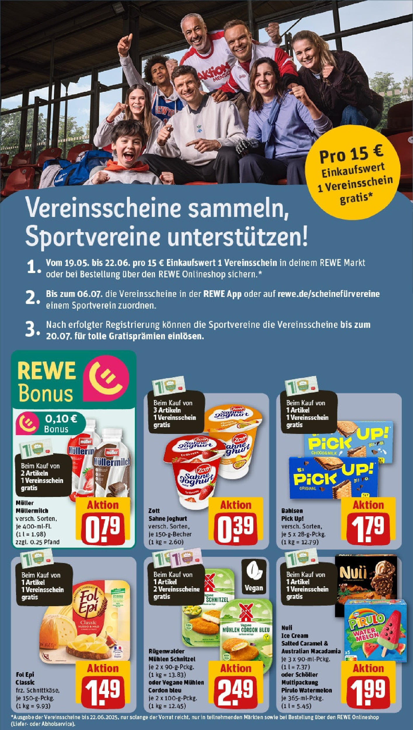 Rewe - Rewe: Wochenangebote (ab 18.05.2025) zum Blättern » Angebote | Seite: 4 | Produkte: Joghurt, Schnitzel, Müllermilch, Sahne