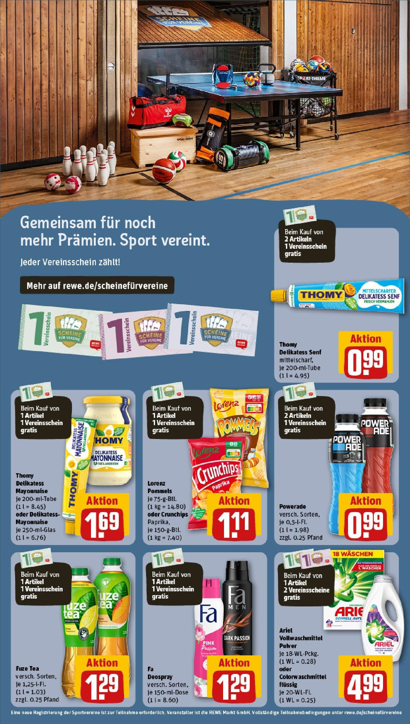 Rewe - Rewe: Wochenangebote (ab 18.05.2025) zum Blättern » Angebote | Seite: 5 | Produkte: Fuze tea, Mayonnaise, Powerade, Deospray