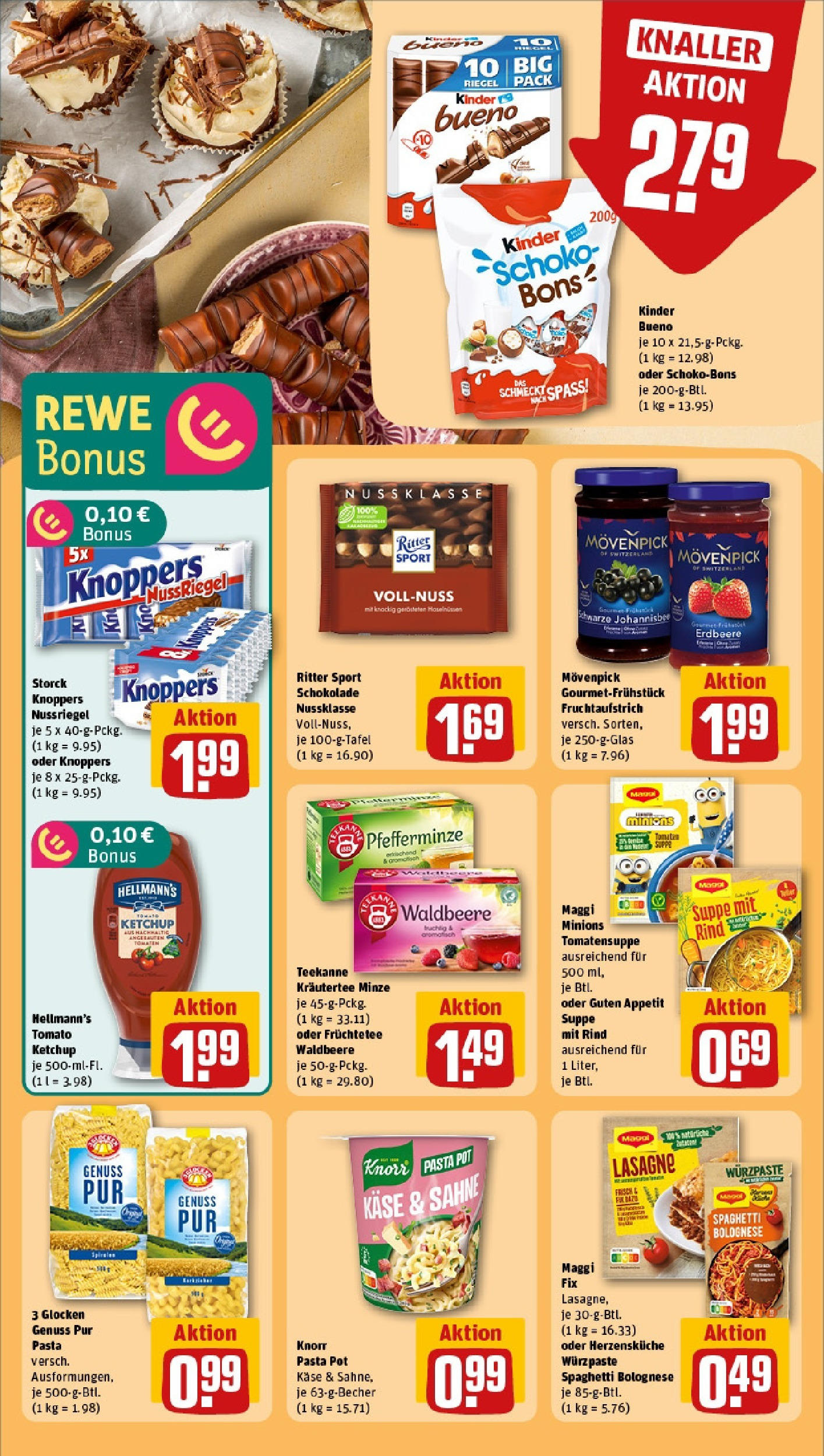 Rewe - Rewe: Wochenangebote (ab 18.05.2025) zum Blättern » Angebote | Seite: 11 | Produkte: Käse, Schokolade, Knoppers, Ketchup