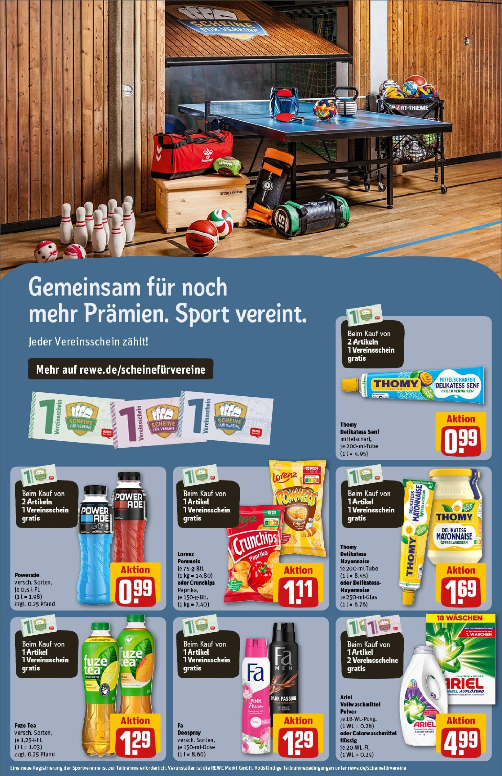 Rewe - Rewe: Wochenangebote (ab 18.05.2025) zum Blättern » Angebote | Seite: 5 | Produkte: Ariel, Deodorant, Mayonnaise, Powerade Rewe - Rewe: Wochenangebote (ab 18.05.2025) zum Blättern » Angebote | Seite: 5 | Produkte: Ariel, Deodorant, Mayonnaise, Powerade