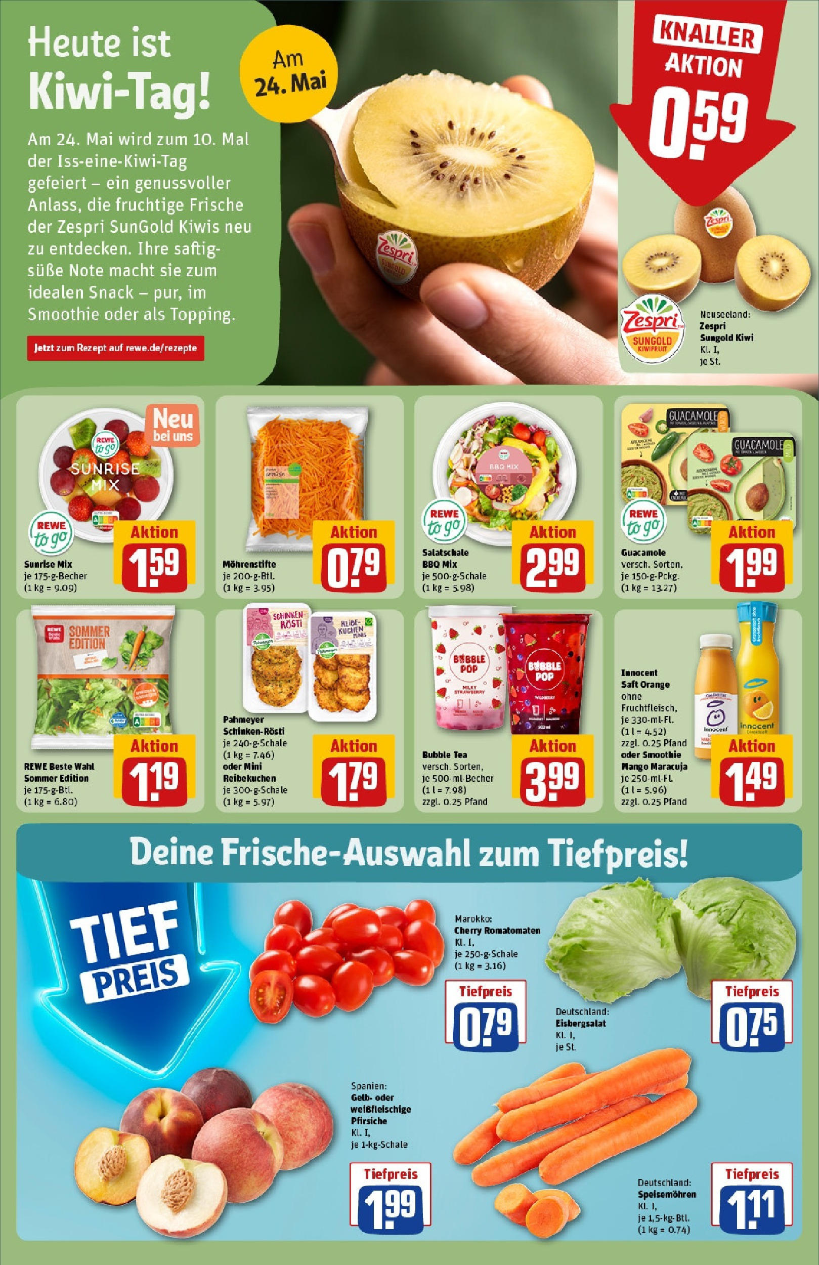 Rewe - Rewe: Wochenangebote (ab 18.05.2025) zum Blättern » Angebote | Seite: 6 | Produkte: Eisbergsalat, Mango, Schinken, Kiwi Rewe - Rewe: Wochenangebote (ab 18.05.2025) zum Blättern » Angebote | Seite: 6 | Produkte: Eisbergsalat, Mango, Schinken, Kiwi