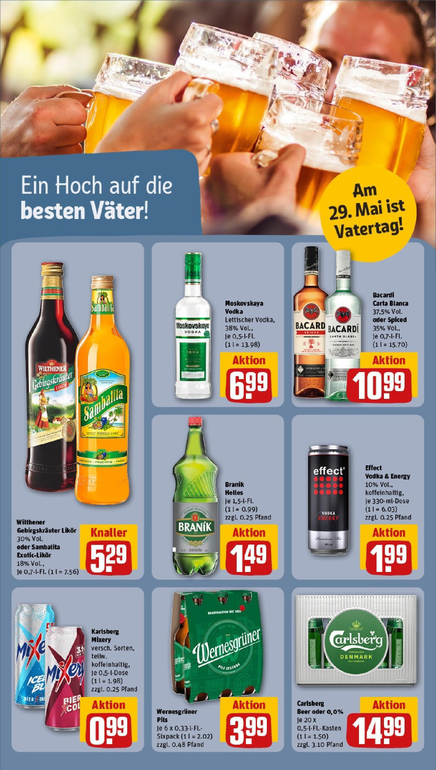 Rewe - Rewe: Wochenangebote (ab 18.05.2025) zum Blättern » Angebote | Seite: 14 | Produkte: Bacardi, Bier, Wilthener gebirgskrauter, Rum