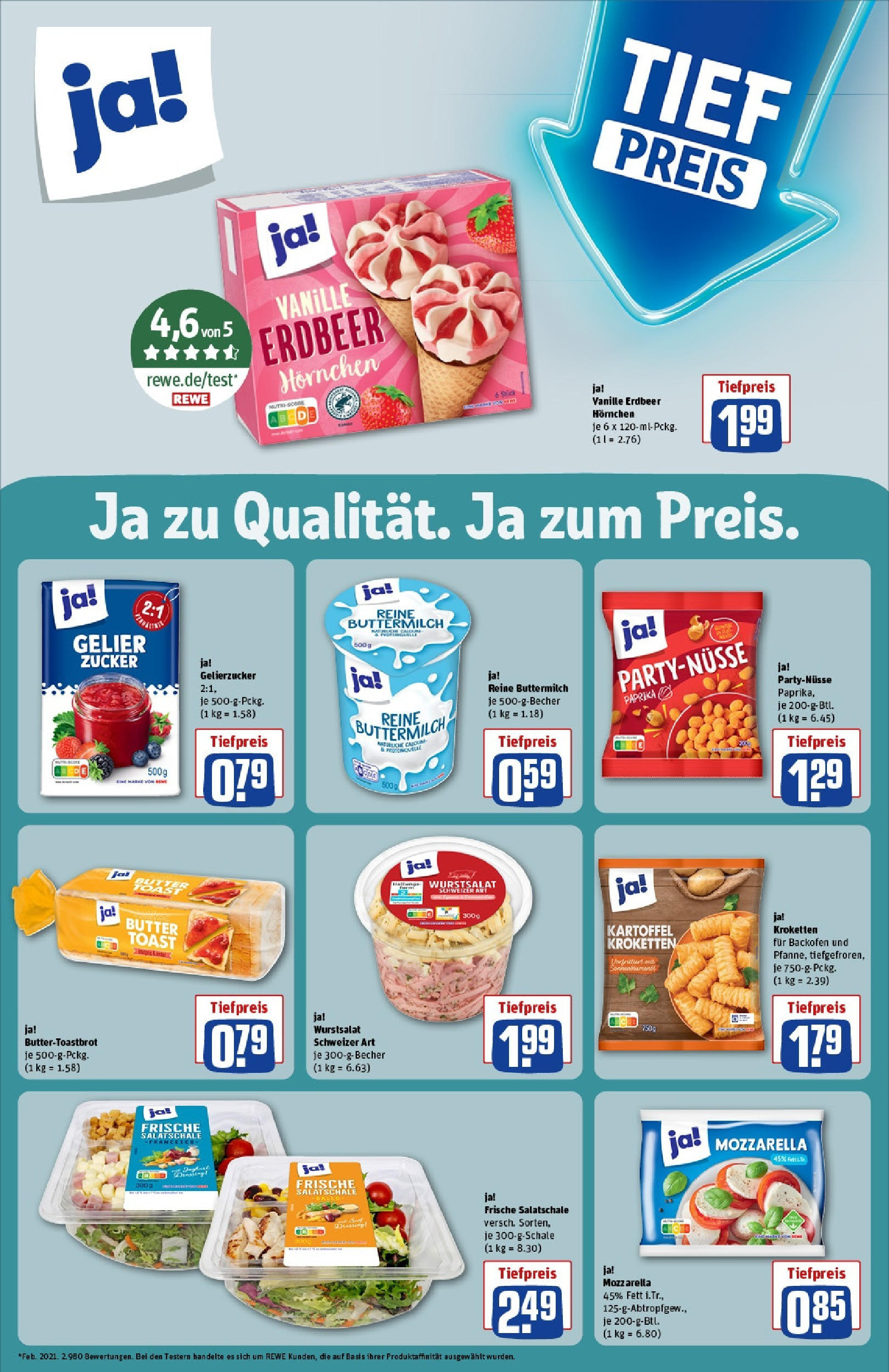 Rewe - Rewe: Wochenangebote (ab 18.05.2025) zum Blättern » Angebote | Seite: 21 | Produkte: Gelierzucker, Buttermilch, Mozzarella, Paprika Rewe - Rewe: Wochenangebote (ab 18.05.2025) zum Blättern » Angebote | Seite: 21 | Produkte: Gelierzucker, Buttermilch, Mozzarella, Paprika
