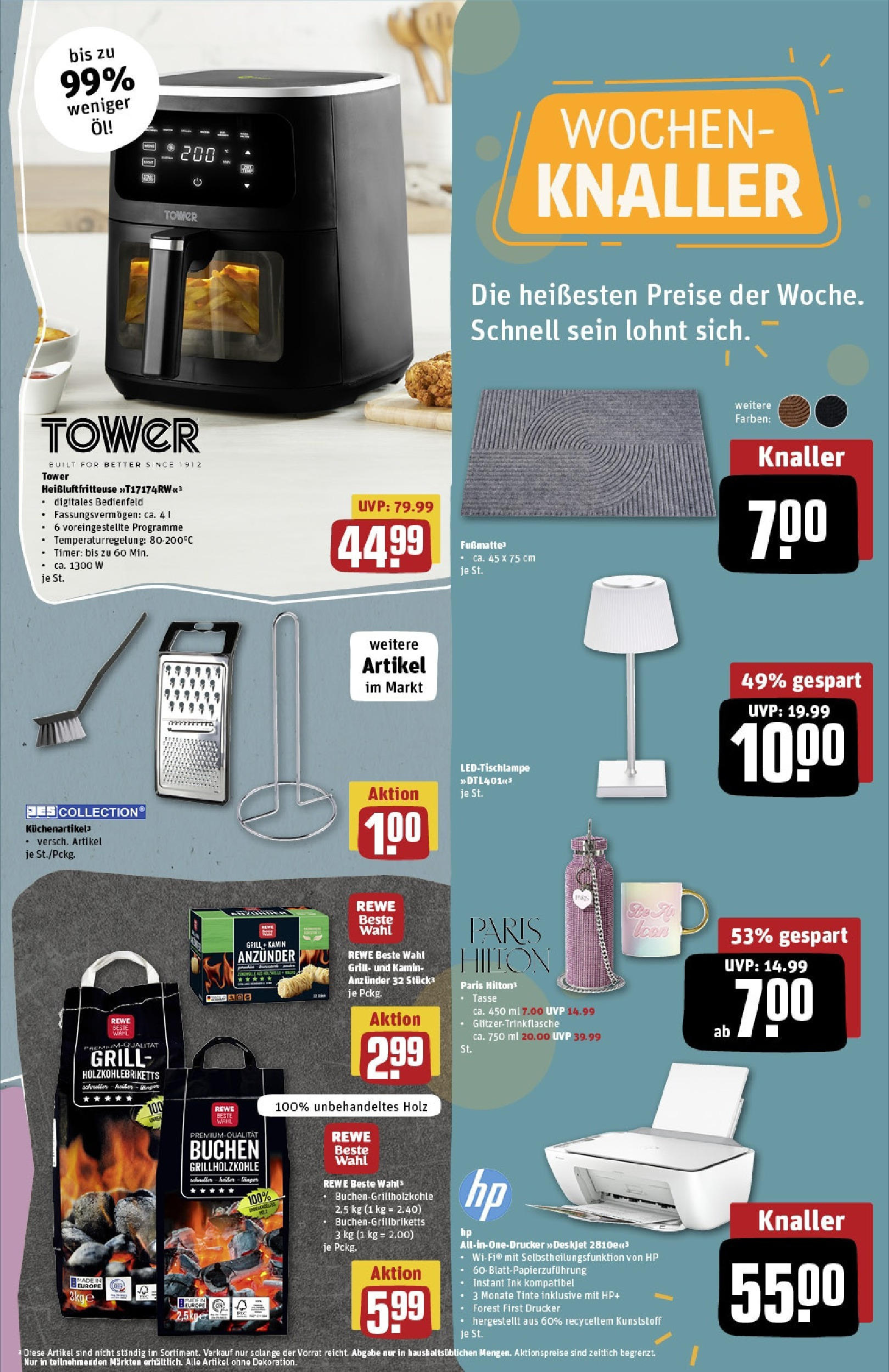 Rewe - Rewe: Wochenangebote (ab 18.05.2025) zum Blättern » Angebote | Seite: 27 | Produkte: HP, Fußmatte, Heißluftfritteuse, Drucker Rewe - Rewe: Wochenangebote (ab 18.05.2025) zum Blättern » Angebote | Seite: 27 | Produkte: HP, Fußmatte, Heißluftfritteuse, Drucker