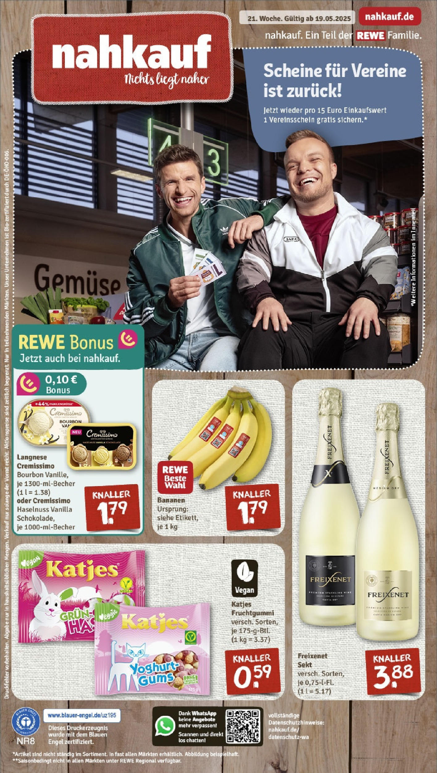 REWE Prospekt ab 18.05.2025 nächste Woche - Rewe: Wochenangebote Vorschau von dem Prospekt des Geschäftes Rewe, gültig ab dem 18.05.2025