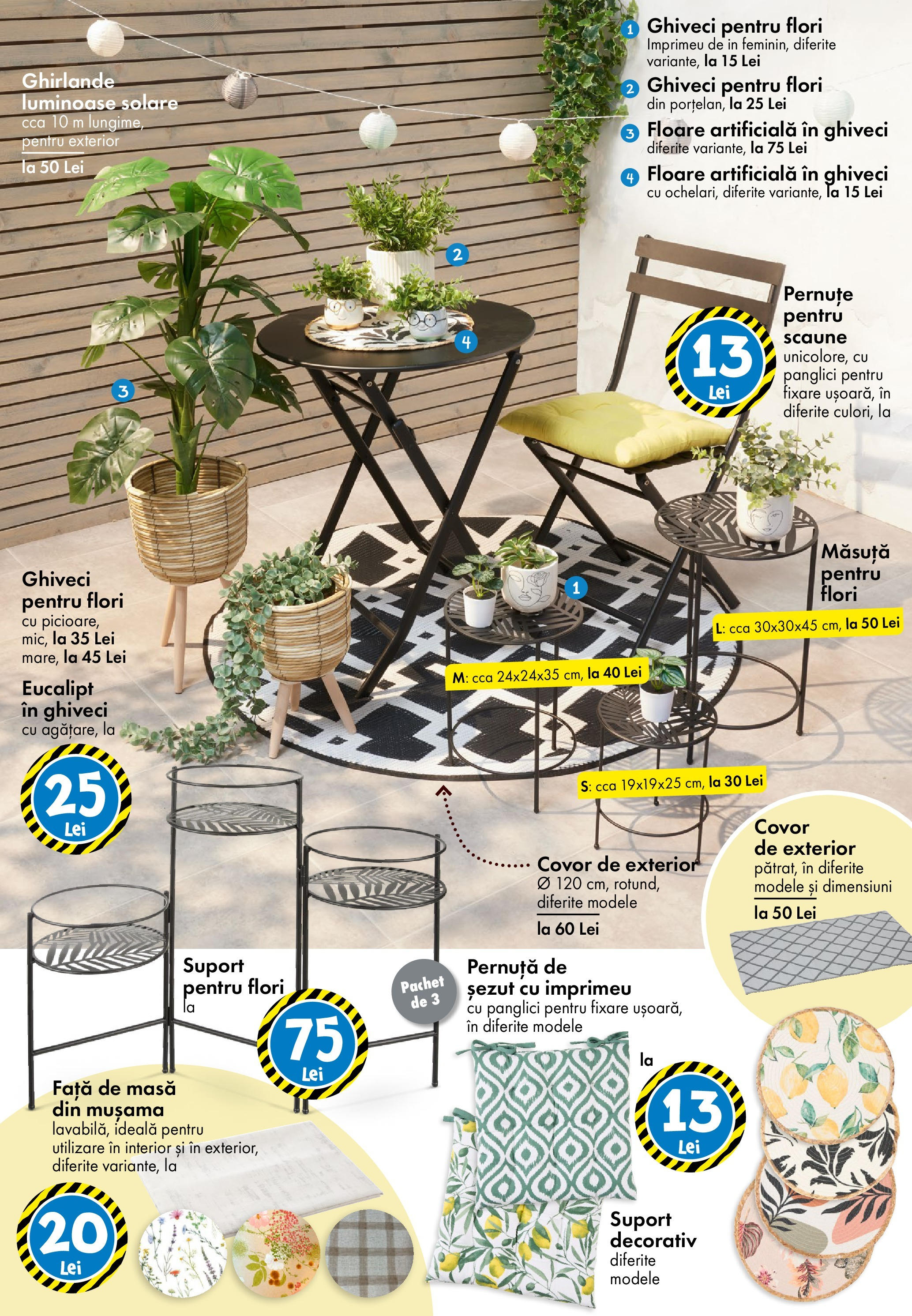 Catalog TEDi || Oferte de la 16.05.2025 | Pagină: 15 | Produse: Față de masă, Masă, Ghiveci, Floare artificială Catalog TEDi - Oferta 16.05.2025 - 24.05.2025 | Pagină: 15 | Produse: Față de masă, Masă, Ghiveci, Floare artificială