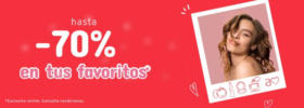 Hasta -70% en tus favoritos