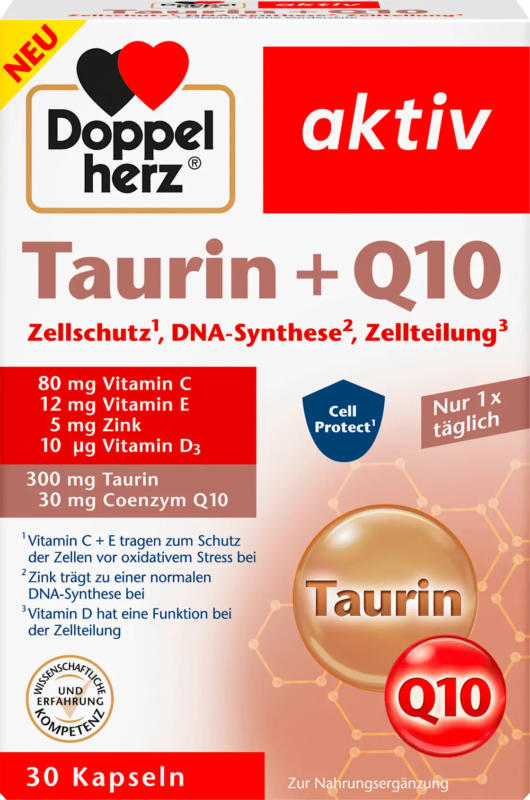 Doppelherz Taurin + Q10 Kapseln 30 St