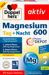 Doppelherz Magnesium 600 Tag + Nacht Depot-Tabletten 30 St