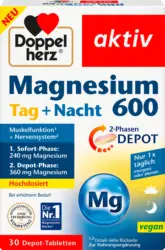 Doppelherz Magnesium 600 Tag + Nacht Depot-Tabletten 30 St