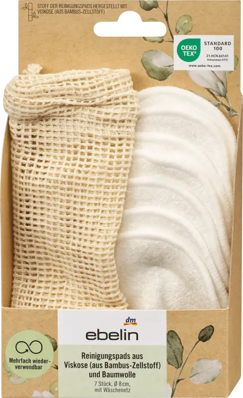 ebelin Reinigungspads mit Wäschenetz