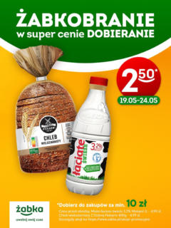 Pogląd oferty "Żabka Żabka - Żabkobranie mleko i chleb" - ważna od 19.05.2025