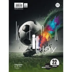 URSUS Staufen Collegeblock Kick it A4 80 Blatt kariert