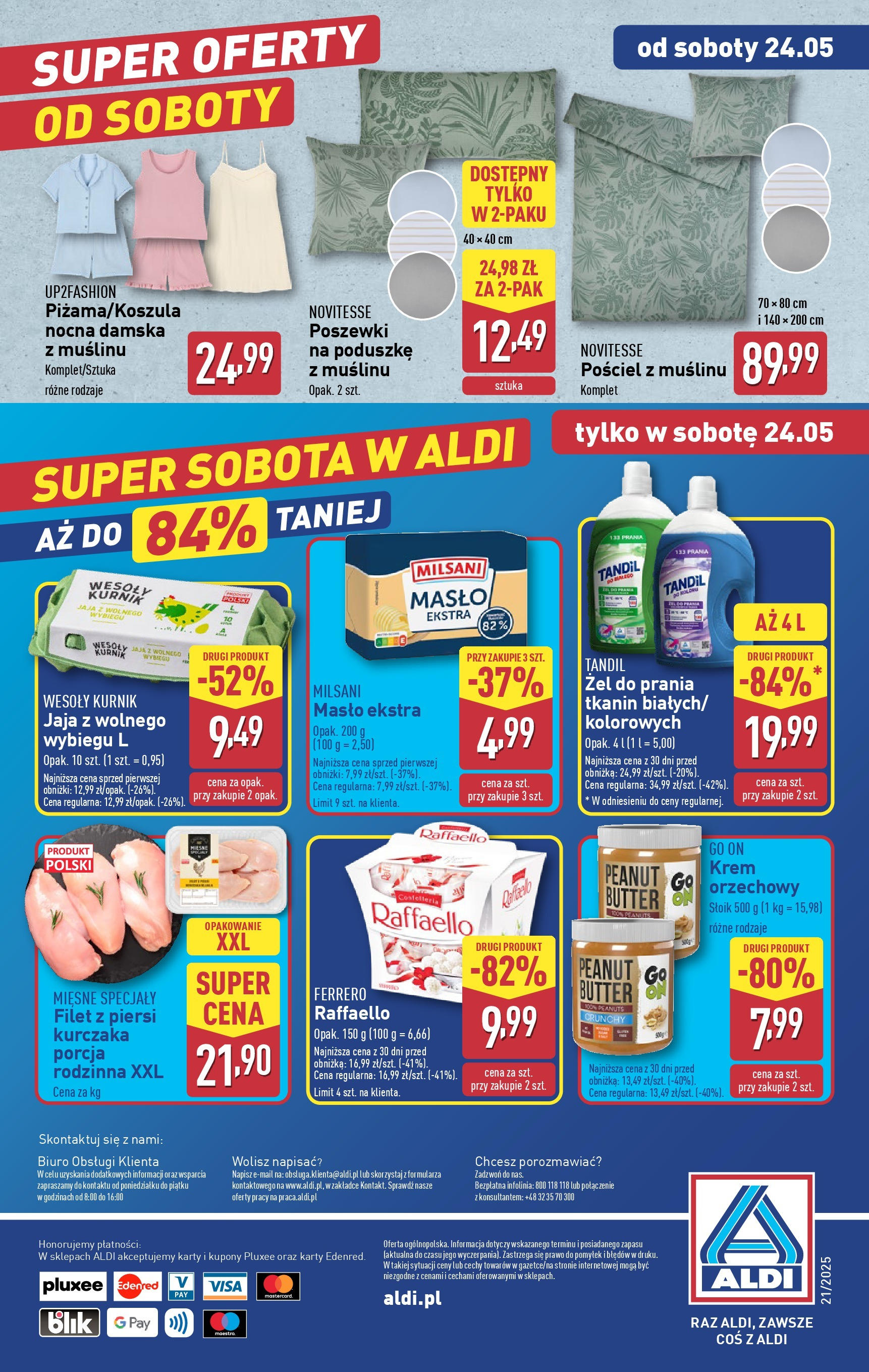 Aldi - Aldi Gazetka Cała wazna do 24.05 od 18.05.2025 | Nowa PDF gazetka | Strona: 36 | Produkty: Pościel, Filet z piersi kurczaka, Detergent, Jaja Aldi - Aldi Gazetka Cała wazna do 24.05 od 18.05.2025 - Ulotka PDF, promocje | Strona: 36 | Produkty: Pościel, Filet z piersi kurczaka, Detergent, Jaja