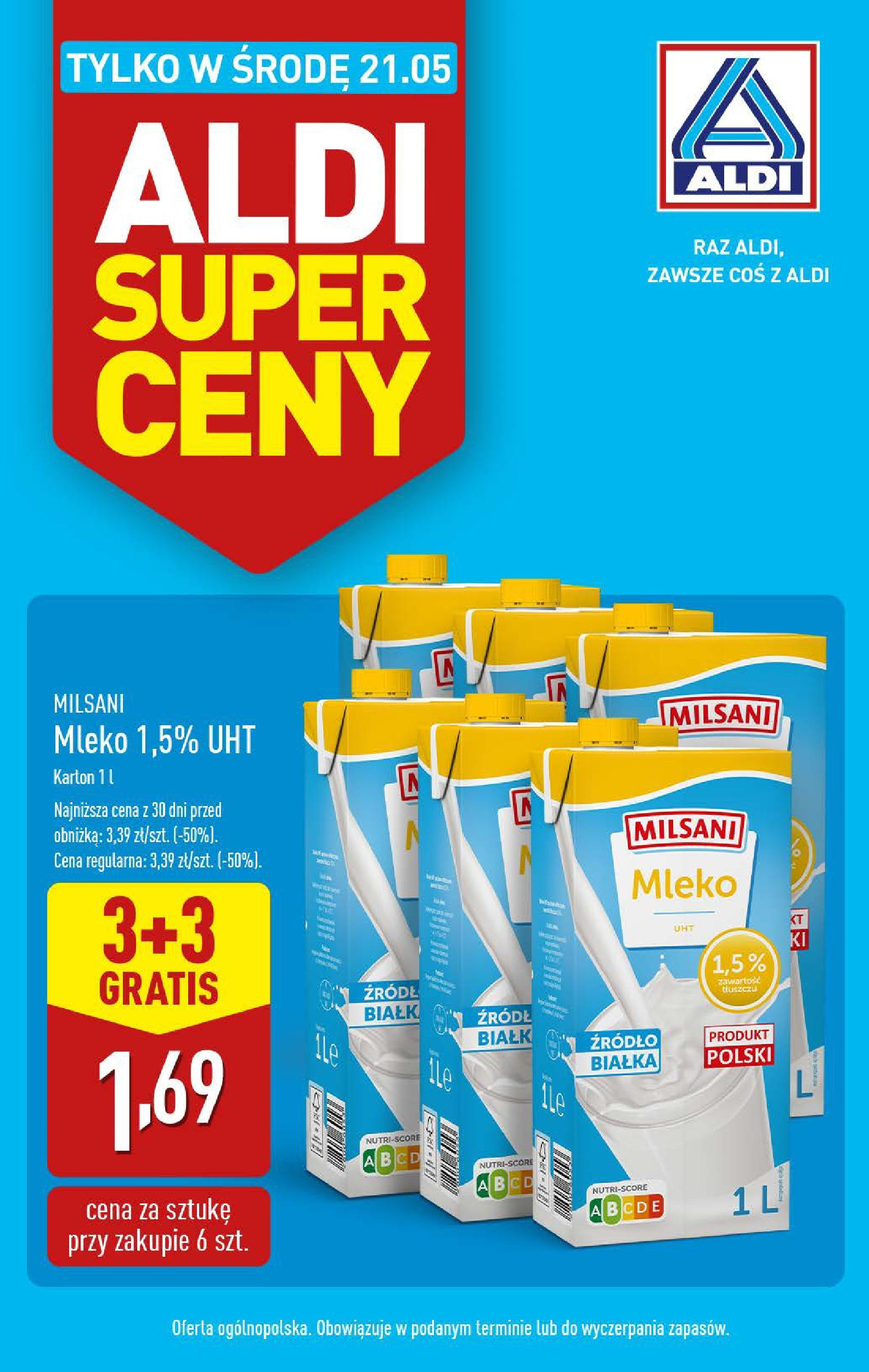 Aldi Gazetka - Promocja tylko w środę od 21.05.2025 - Ulotka PDF, promocje | Strona: 1
