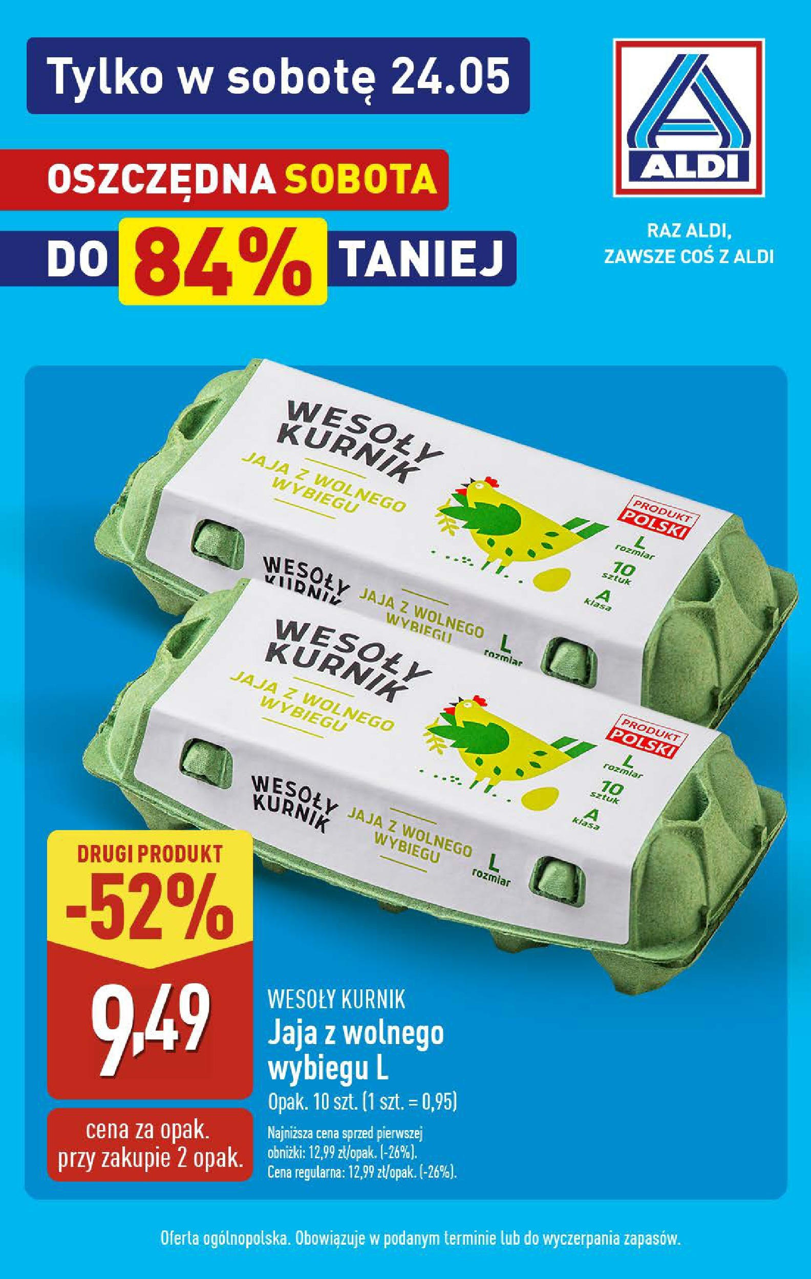 Aldi Gazetka - Promocja sobota od 24.05.2025 - Ulotka PDF, promocje | Strona: 1