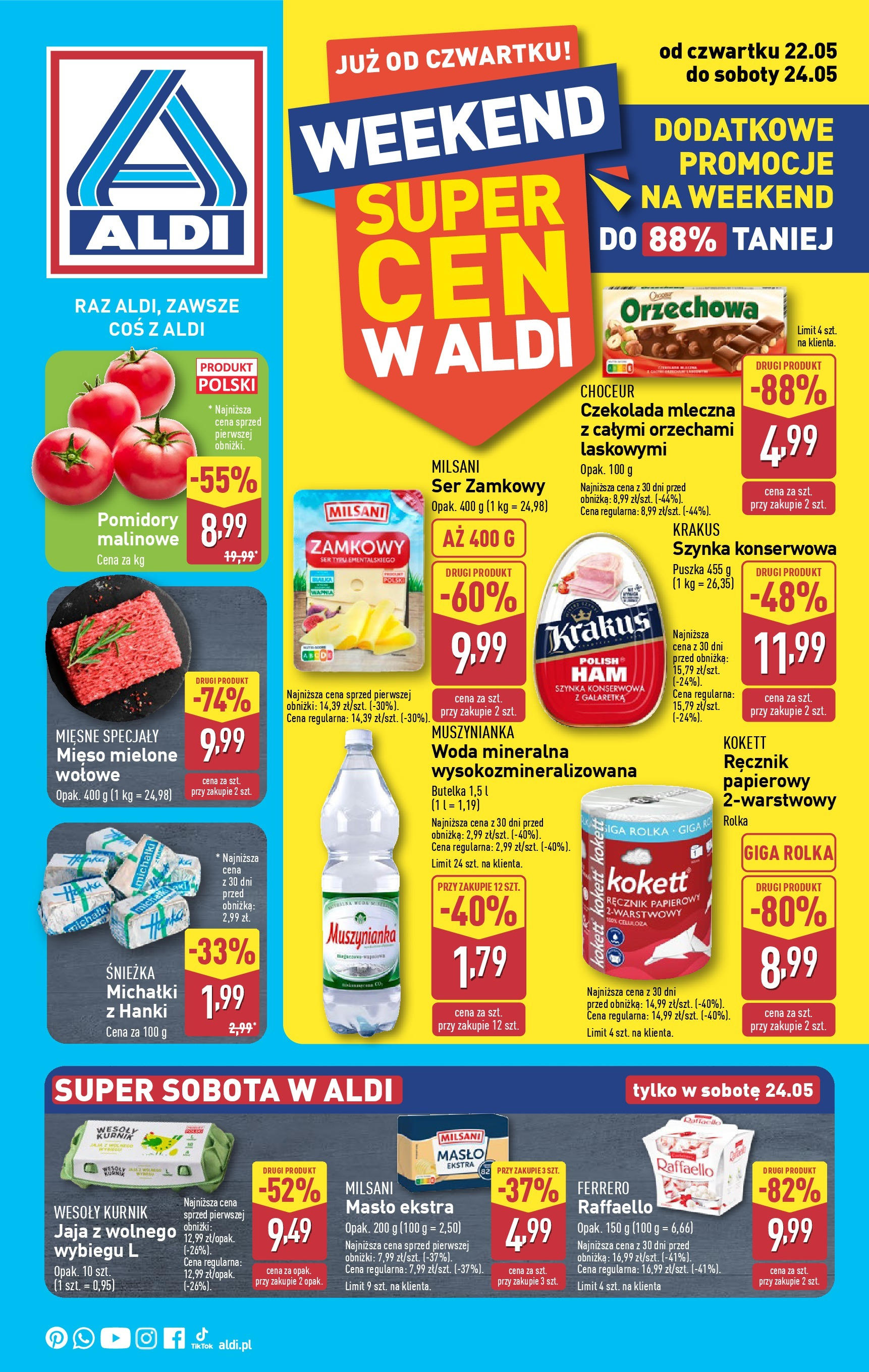 Aldi Okazje na weekend od 22.05.2025 - Nowa Gazetka - Numer strony 1