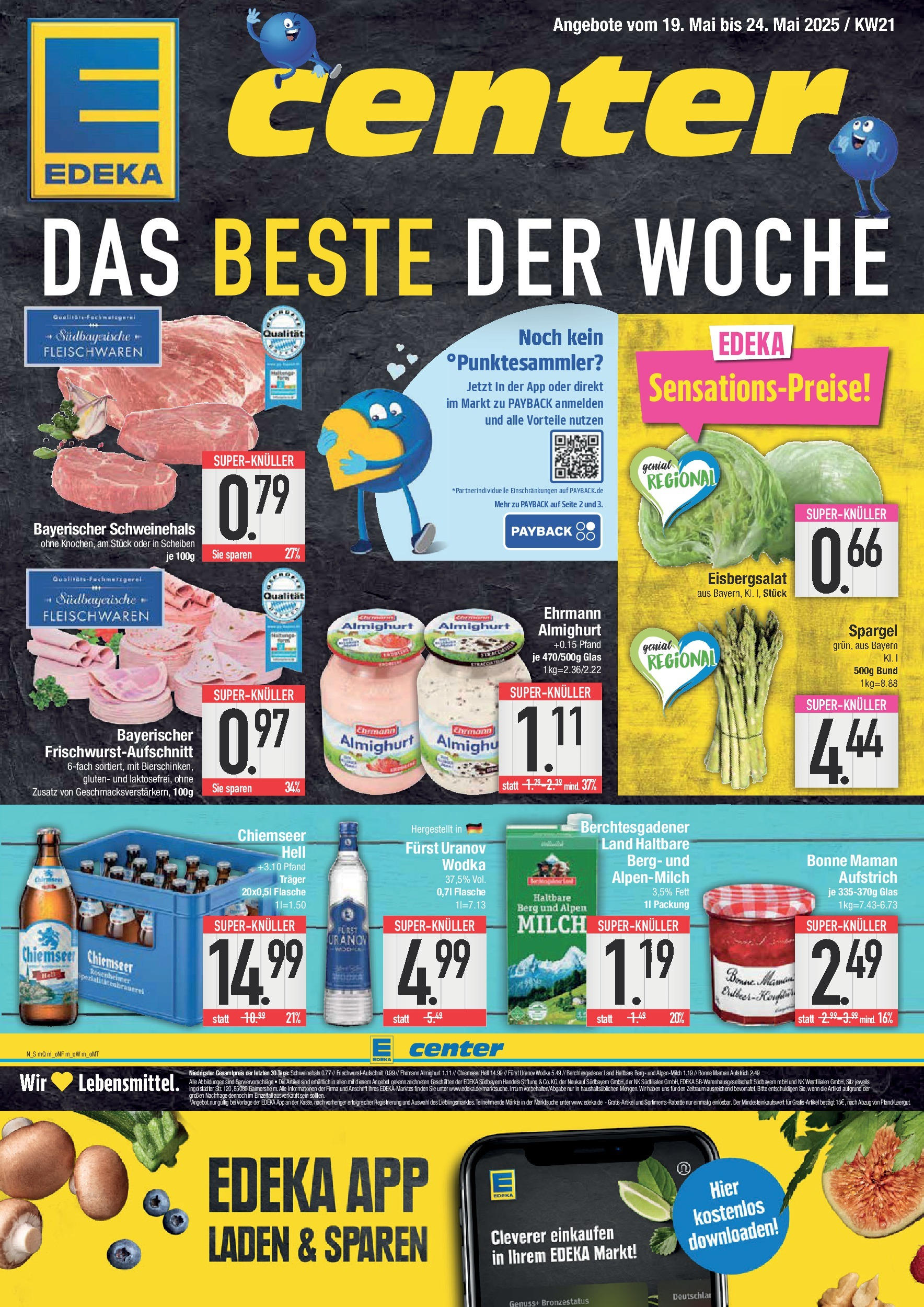 EDEKA Prospekt ab 18.05.2025 - E center: Wochenangebote Online