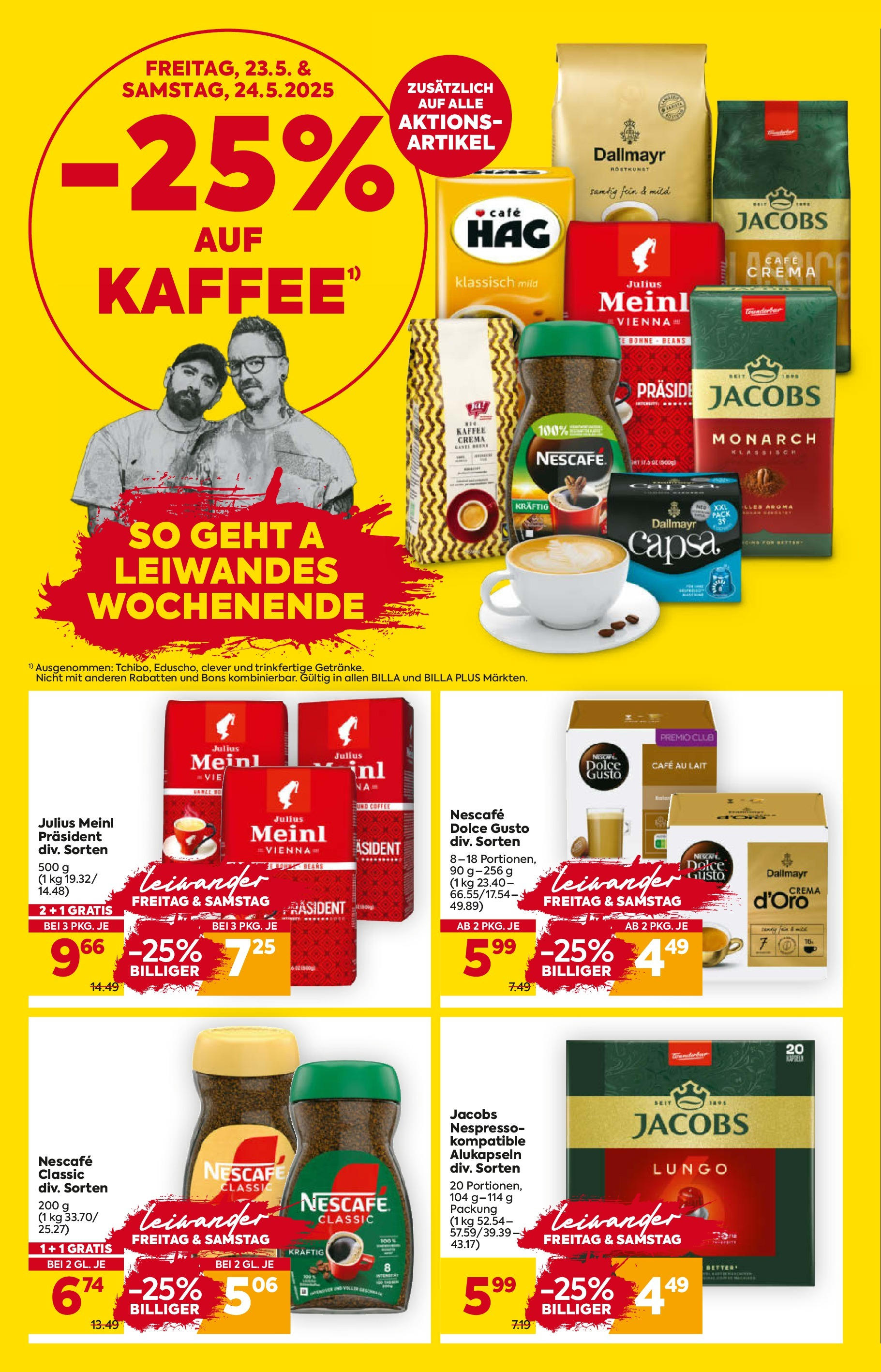 Billa Flugblatt - Grieskirchen ab 22.05.2025 - Angebote, Prospekt | Seite: 2 | Produkte: Kaffee