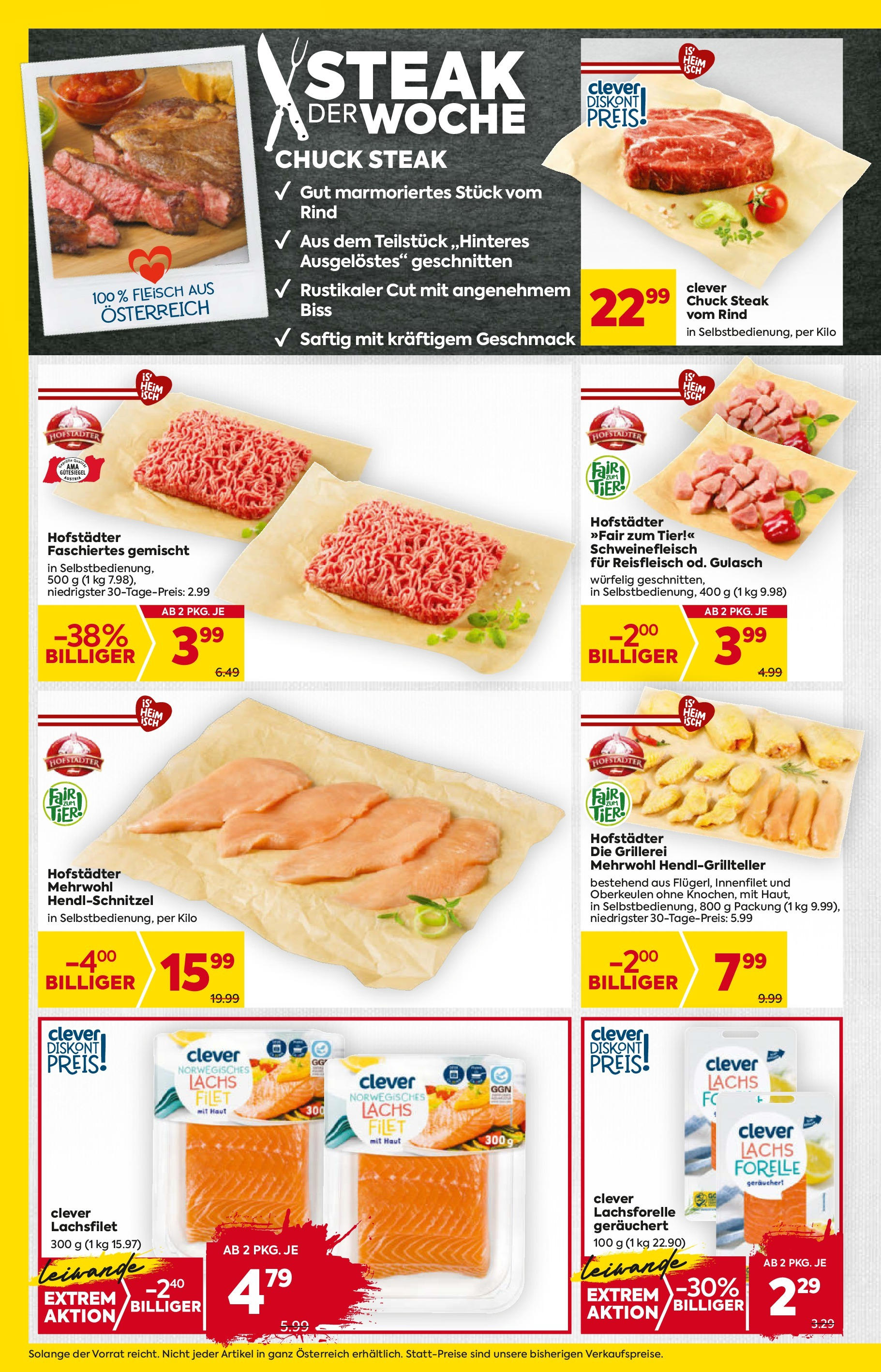 Billa Flugblatt - Grieskirchen ab 22.05.2025 - Angebote, Prospekt | Seite: 4 | Produkte: Schweinefleisch