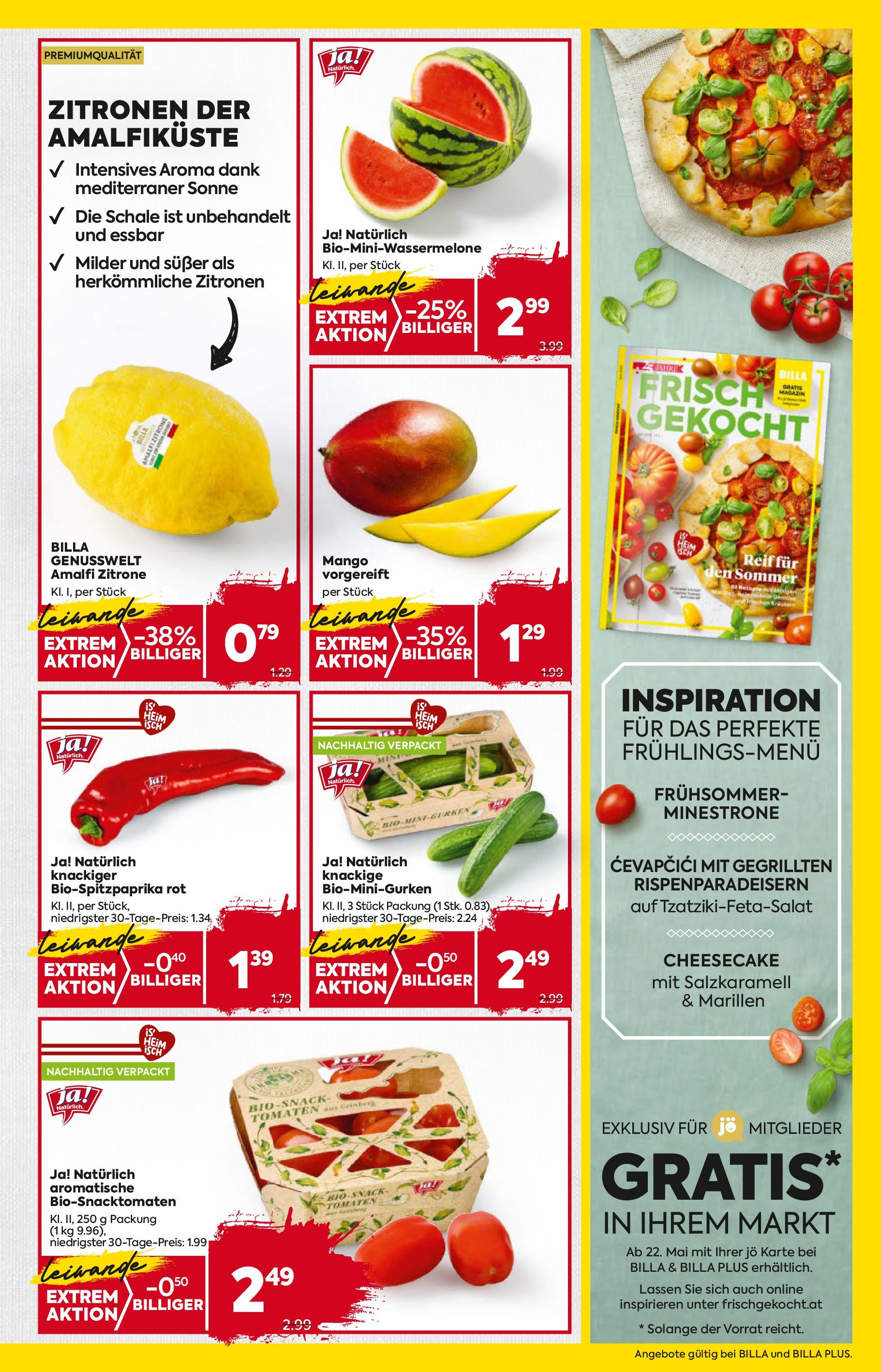 Billa Flugblatt - Grieskirchen ab 22.05.2025 - Angebote, Prospekt | Seite: 5 | Produkte: Zitrone, Mango, Tomaten