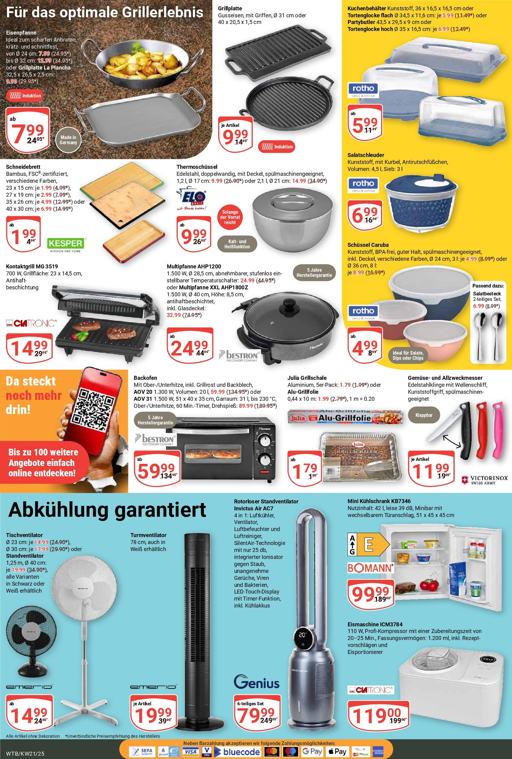 Globus prospekt Wächtersbach (ab 19.05.2025) » Angebote ab Montag | Seite: 20 | Produkte: Kühlschrank, Backofen, Turmventilator, Eis Globus prospekt Wächtersbach (ab 19.05.2025) » Angebote online | Seite: 20 | Produkte: Kühlschrank, Backofen, Turmventilator, Eis