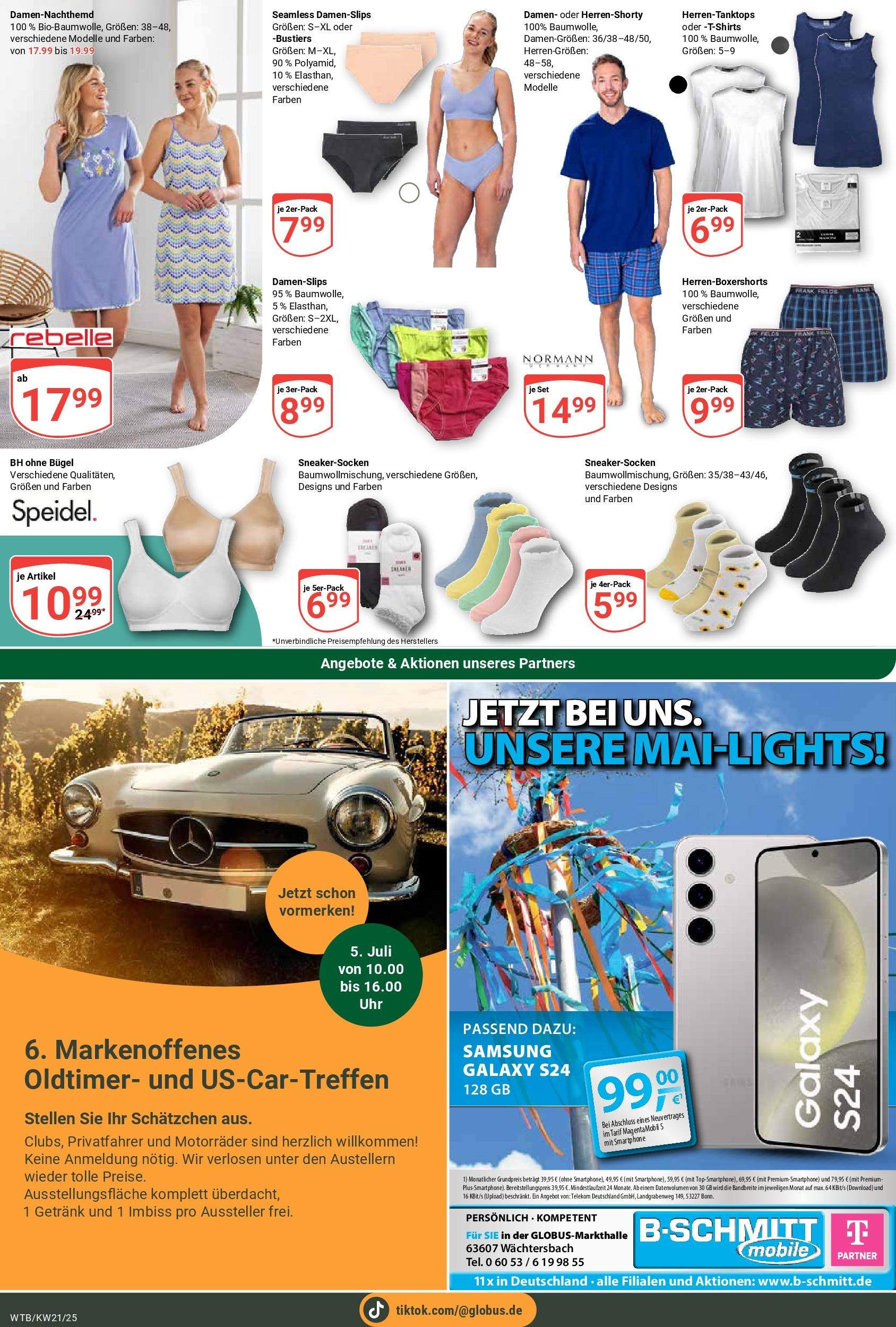 Globus prospekt Wächtersbach (ab 19.05.2025) » Angebote ab Montag | Seite: 21 | Produkte: Top, Samsung, Boxer, Smartphone Globus prospekt Wächtersbach (ab 19.05.2025) » Angebote online | Seite: 21 | Produkte: Top, Samsung, Boxer, Smartphone