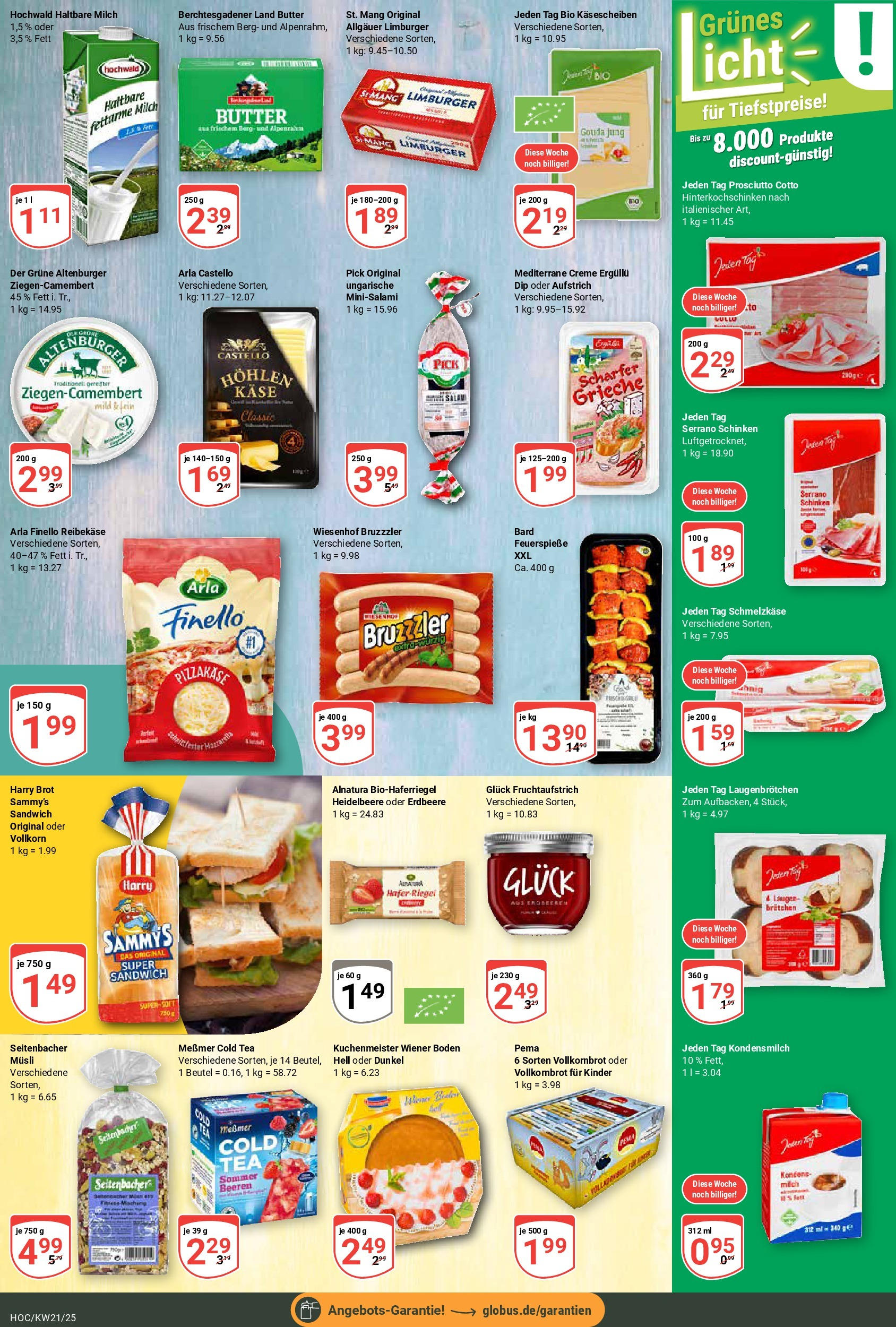 Globus prospekt Hockenheim (ab 19.05.2025) » Angebote ab Montag | Seite: 11 | Produkte: Musli, Butter, Vollkornbrot, Reibekase Globus prospekt Hockenheim (ab 19.05.2025) » Angebote online | Seite: 11 | Produkte: Musli, Butter, Vollkornbrot, Reibekase