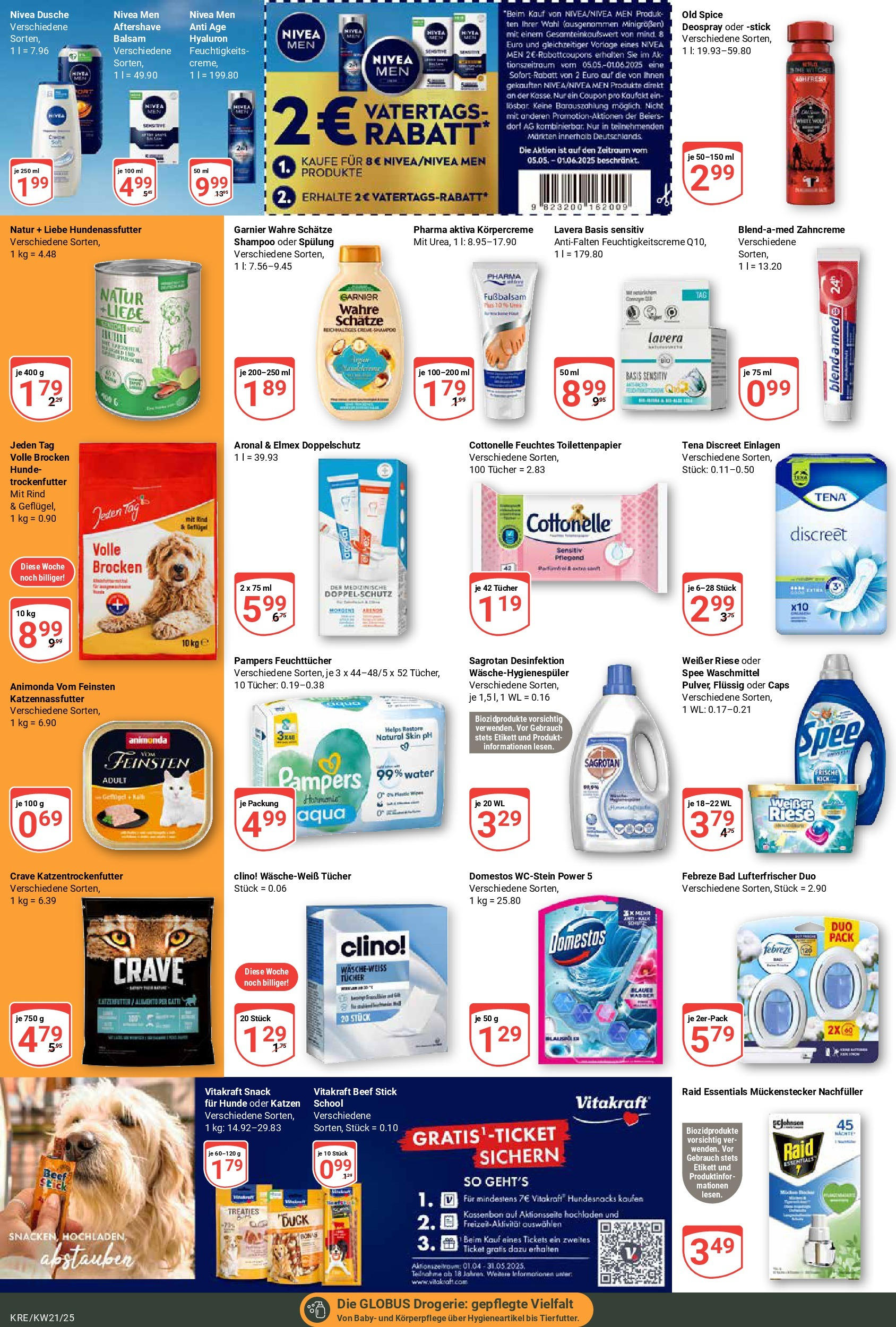 Globus prospekt Krefeld (ab 19.05.2025) » Angebote ab Montag | Seite: 22 | Produkte: Pampers, Shampoo, Körpercreme, Toilettenpapier Globus prospekt Krefeld (ab 19.05.2025) » Angebote online | Seite: 22 | Produkte: Pampers, Shampoo, Körpercreme, Toilettenpapier