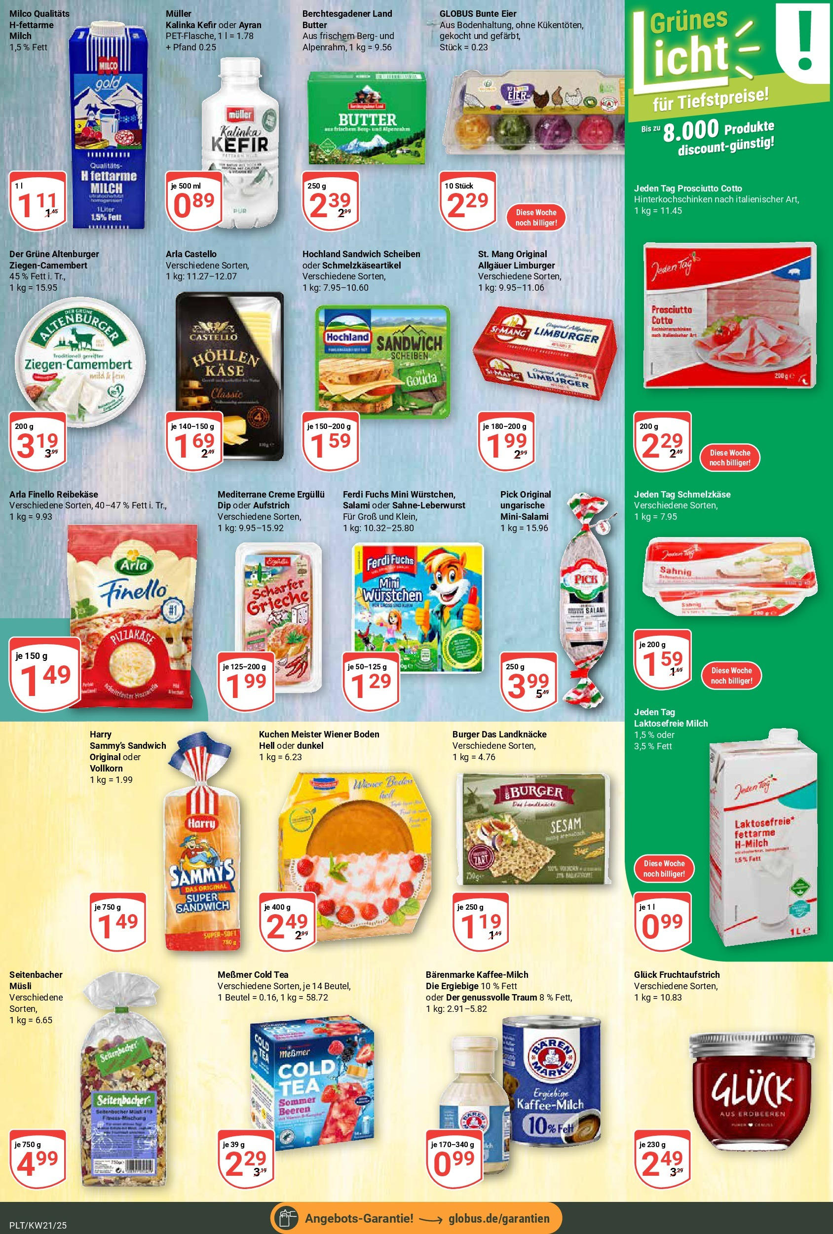 Globus prospekt Plattling (ab 19.05.2025) » Angebote ab Montag | Seite: 10 | Produkte: Musli, Kefir, Creme, Kuchen Globus prospekt Plattling (ab 19.05.2025) » Angebote online | Seite: 10 | Produkte: Musli, Kefir, Creme, Kuchen