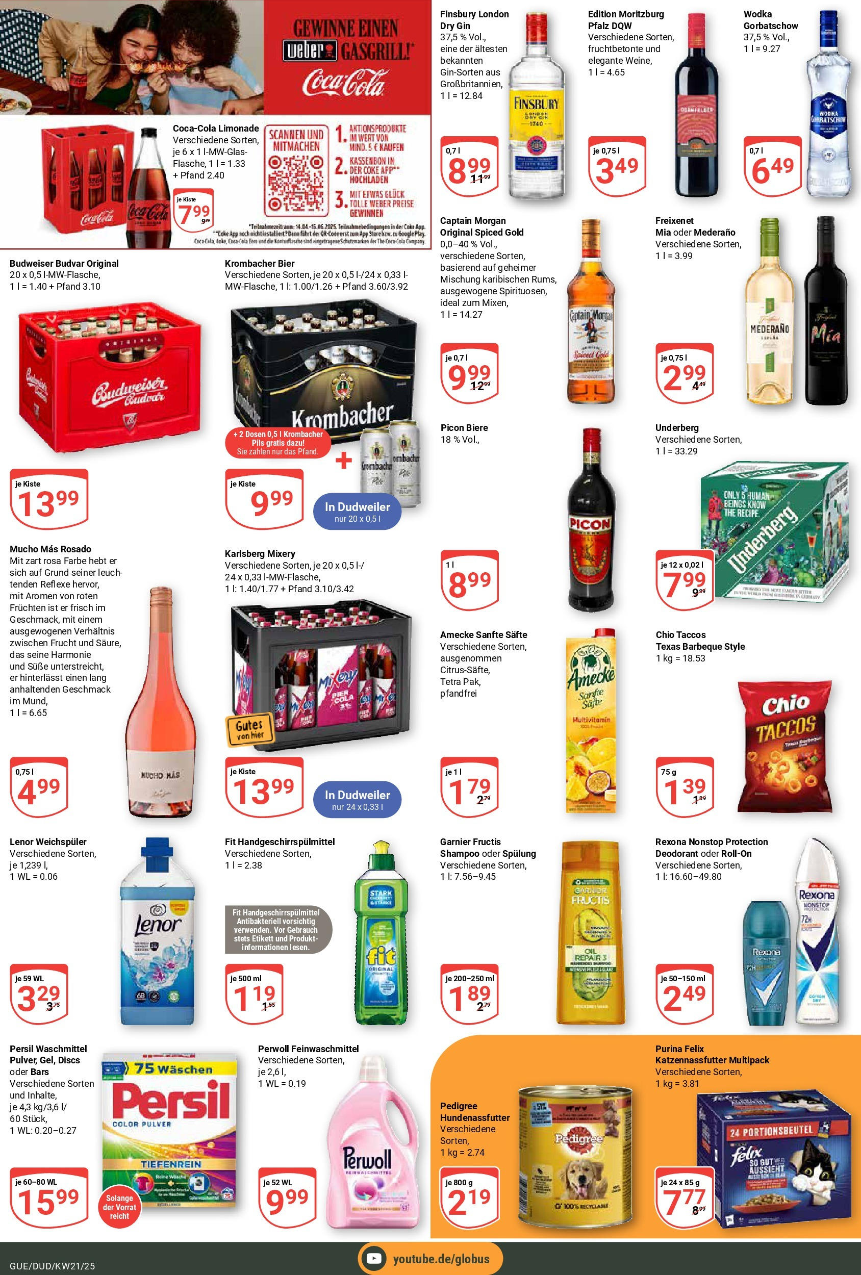 Globus prospekt Saarbrücken-Güdingen (ab 19.05.2025) » Angebote ab Montag | Seite: 5 | Produkte: Cola, Pils, Pedigree, Persil Globus prospekt Saarbrücken-Güdingen (ab 19.05.2025) » Angebote online | Seite: 5 | Produkte: Cola, Pils, Pedigree, Persil