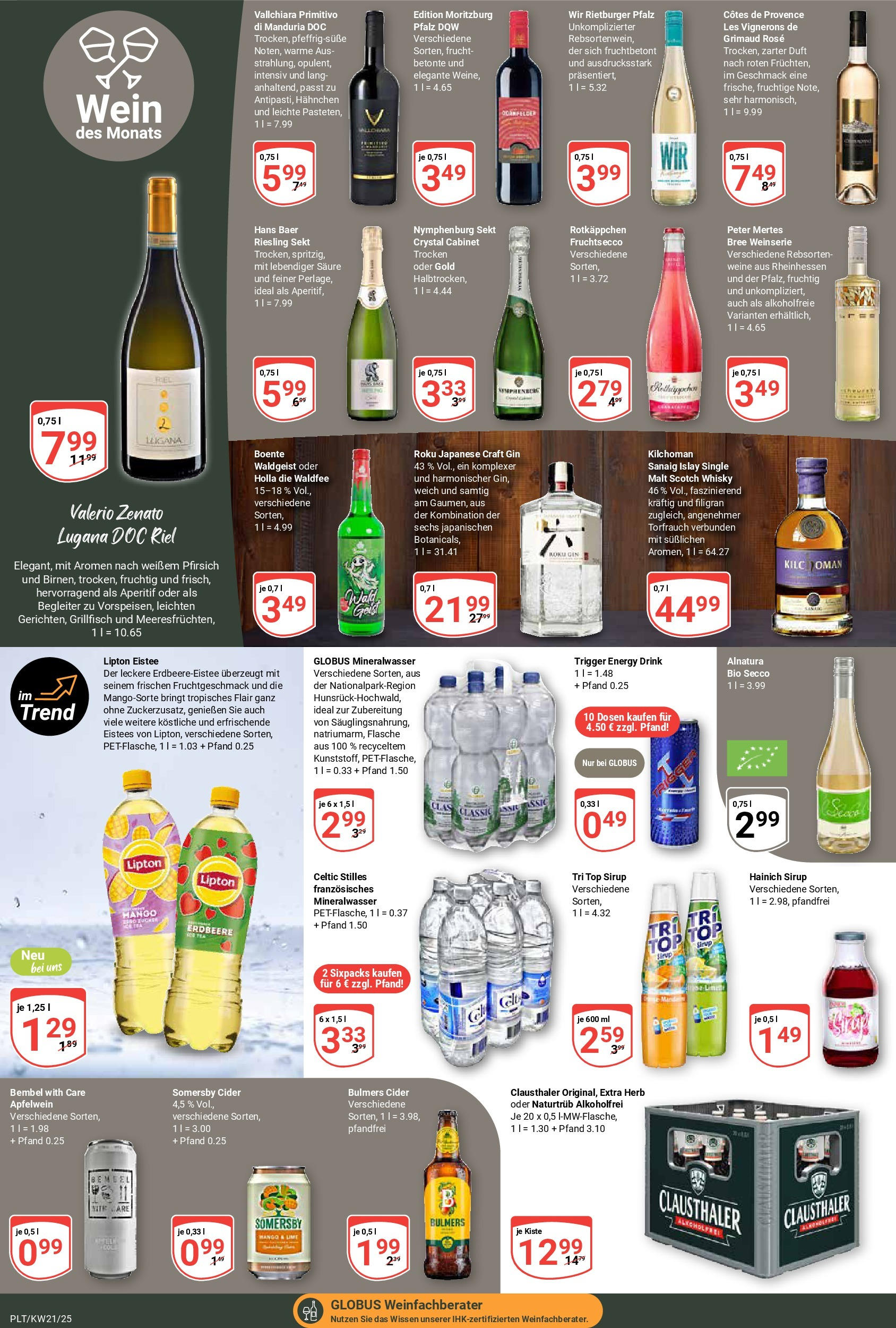 Globus prospekt Plattling (ab 19.05.2025) » Angebote ab Montag | Seite: 14 | Produkte: Top, Whisky, Mango, Wein Globus prospekt Plattling (ab 19.05.2025) » Angebote online | Seite: 14 | Produkte: Top, Whisky, Mango, Wein
