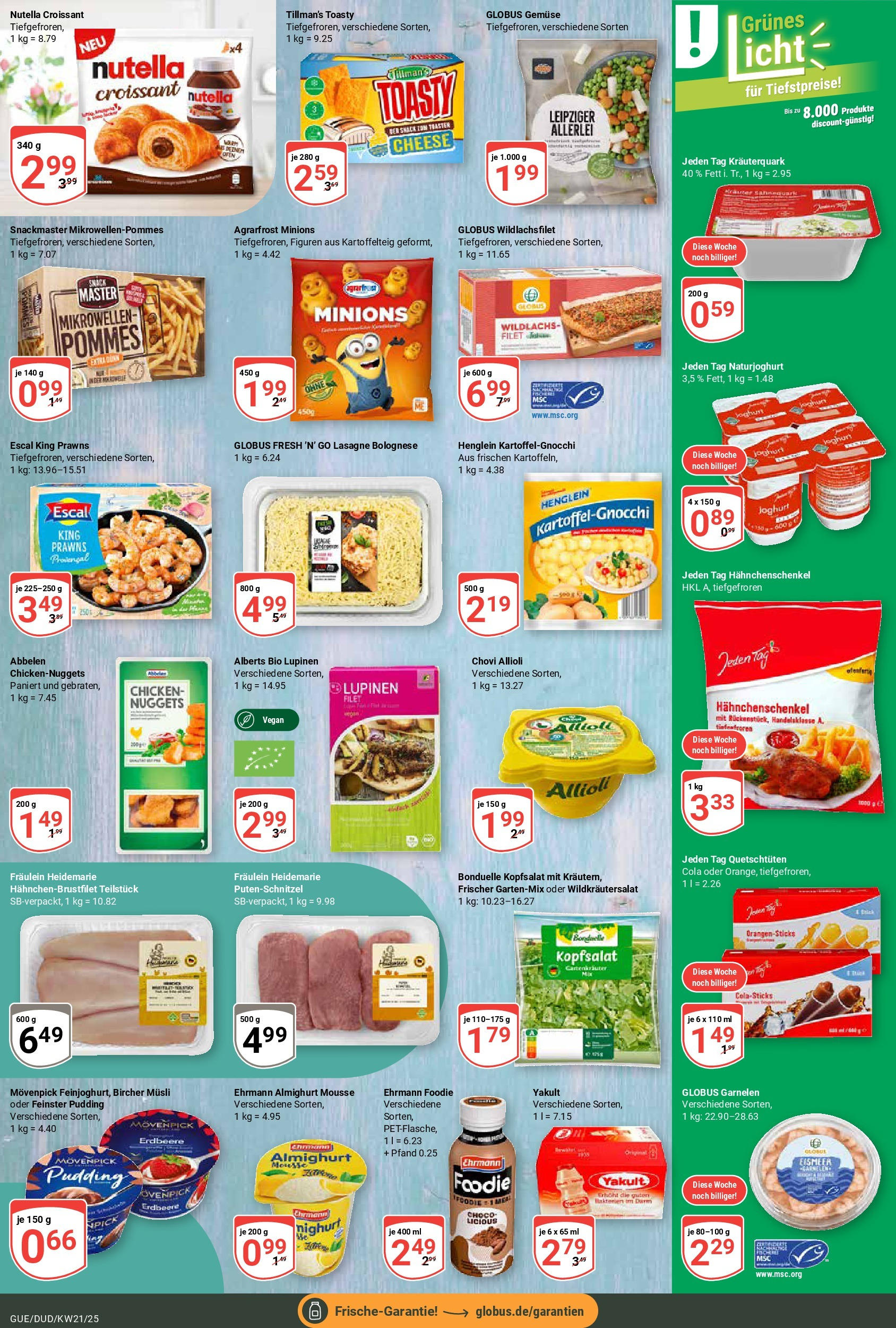 Globus prospekt Saarbrücken-Güdingen (ab 19.05.2025) » Angebote ab Montag | Seite: 11 | Produkte: Ehrmann almighurt, Hahnchenschenkel, Schnitzel, Gemüse Globus prospekt Saarbrücken-Güdingen (ab 19.05.2025) » Angebote online | Seite: 11 | Produkte: Ehrmann almighurt, Hahnchenschenkel, Schnitzel, Gemüse