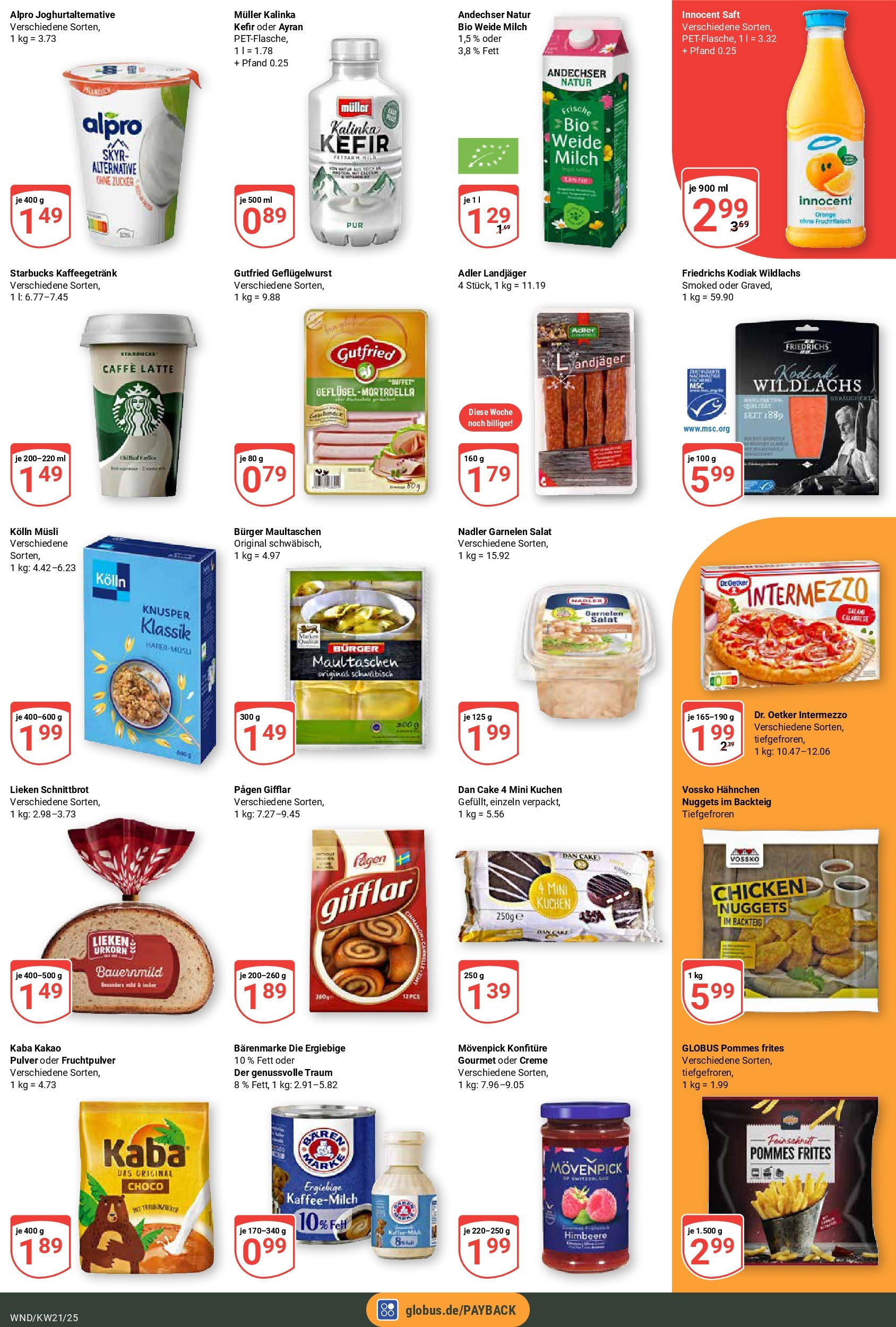 Globus prospekt St. Wendel (ab 19.05.2025) » Angebote ab Montag | Seite: 3 | Produkte: Hahnchen, Burger, Skyr, Salat Globus prospekt St. Wendel (ab 19.05.2025) » Angebote online | Seite: 3 | Produkte: Hahnchen, Burger, Skyr, Salat