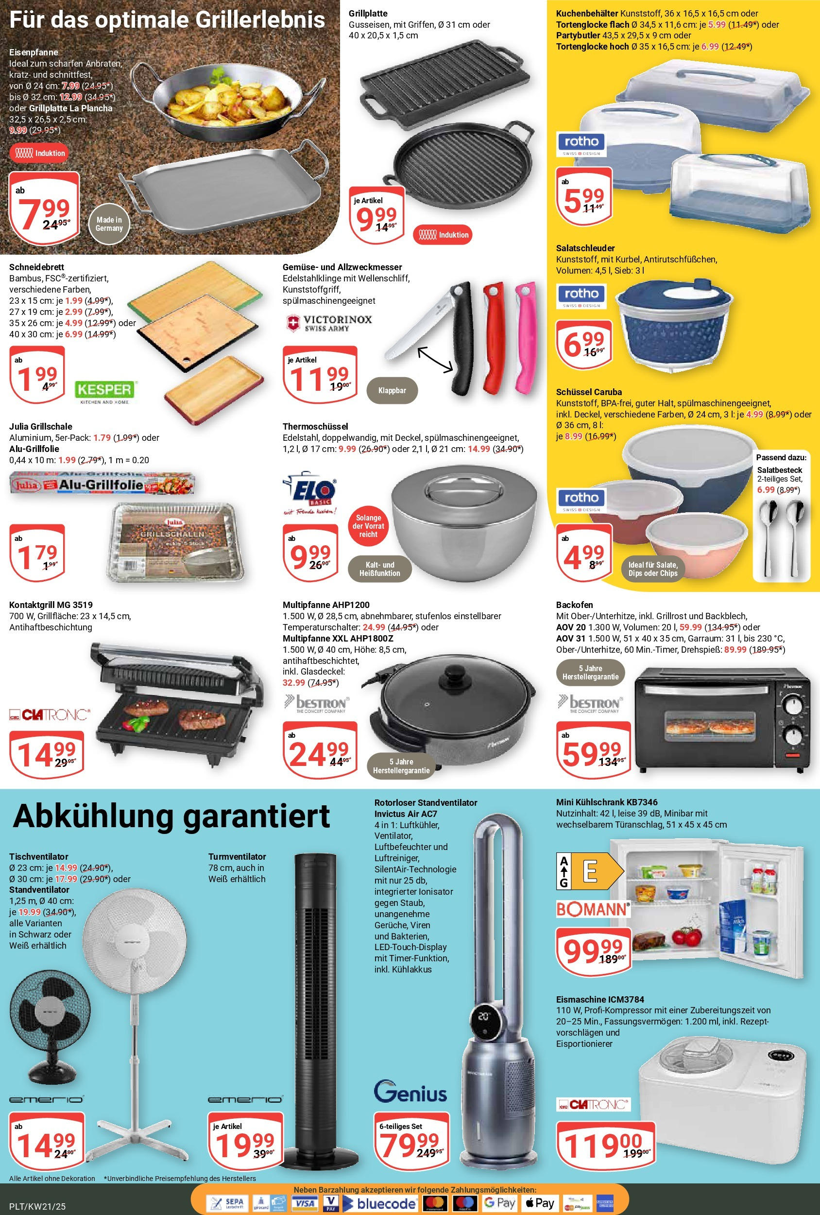 Globus prospekt Plattling (ab 19.05.2025) » Angebote ab Montag | Seite: 20 | Produkte: Kühlschrank, Gemüse, Turmventilator, Chips Globus prospekt Plattling (ab 19.05.2025) » Angebote online | Seite: 20 | Produkte: Kühlschrank, Gemüse, Turmventilator, Chips