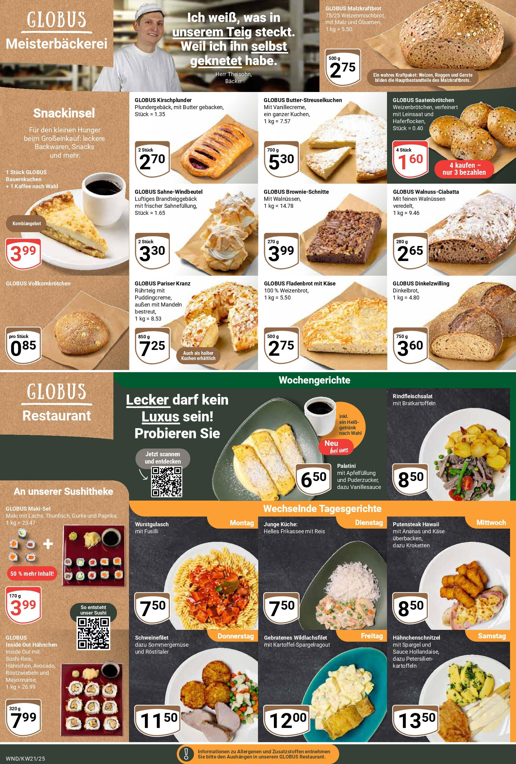 Globus prospekt St. Wendel (ab 19.05.2025) » Angebote ab Montag | Seite: 7 | Produkte: Hahnchen, Kaffee, Schweinefilet, Reis Globus prospekt St. Wendel (ab 19.05.2025) » Angebote online | Seite: 7 | Produkte: Hahnchen, Kaffee, Schweinefilet, Reis