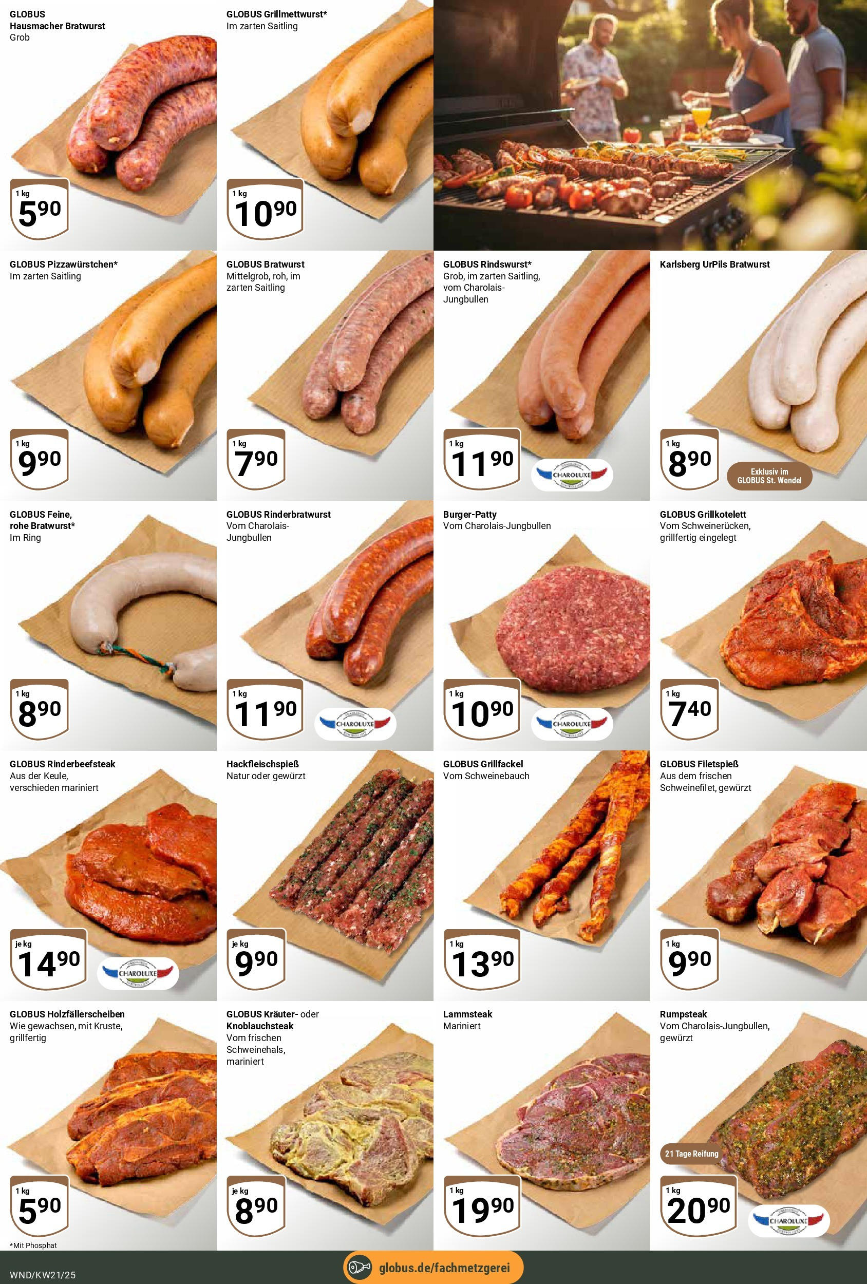 Globus prospekt St. Wendel (ab 19.05.2025) » Angebote ab Montag | Seite: 11 | Produkte: Rumpsteak, Schweinebauch, Bratwurst, Burger Globus prospekt St. Wendel (ab 19.05.2025) » Angebote online | Seite: 11 | Produkte: Rumpsteak, Schweinebauch, Bratwurst, Burger
