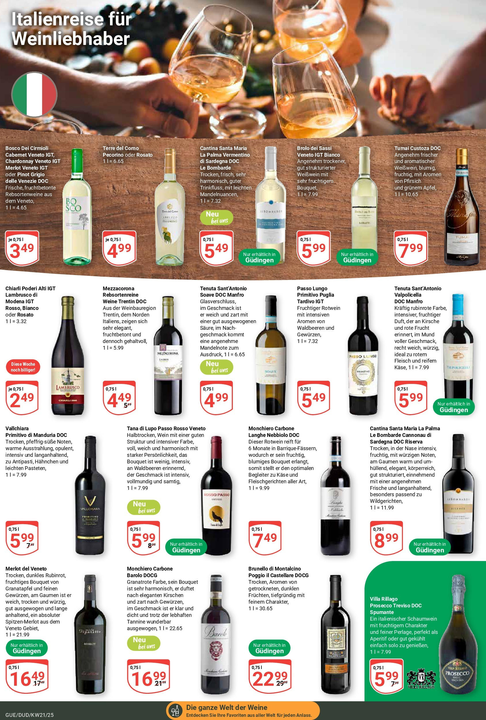 Globus prospekt Saarbrücken-Güdingen (ab 19.05.2025) » Angebote ab Montag | Seite: 24 | Produkte: Weißwein, Rotwein, Prosecco, Pfirsich Globus prospekt Saarbrücken-Güdingen (ab 19.05.2025) » Angebote online | Seite: 24 | Produkte: Weißwein, Rotwein, Prosecco, Pfirsich