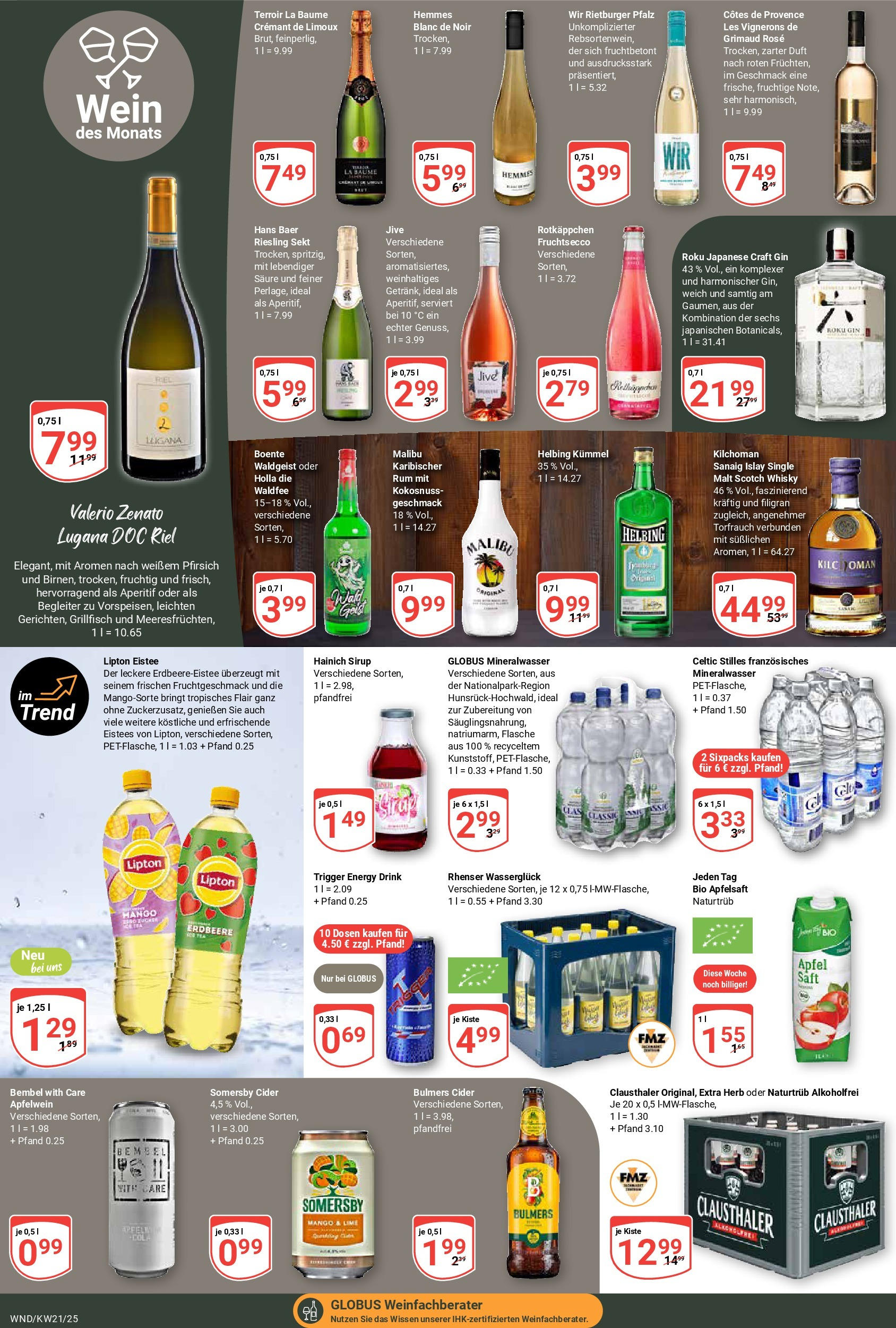 Globus prospekt St. Wendel (ab 19.05.2025) » Angebote ab Montag | Seite: 19 | Produkte: Apfelsaft, Apple, Mango, Saft Globus prospekt St. Wendel (ab 19.05.2025) » Angebote online | Seite: 19 | Produkte: Apfelsaft, Apple, Mango, Saft