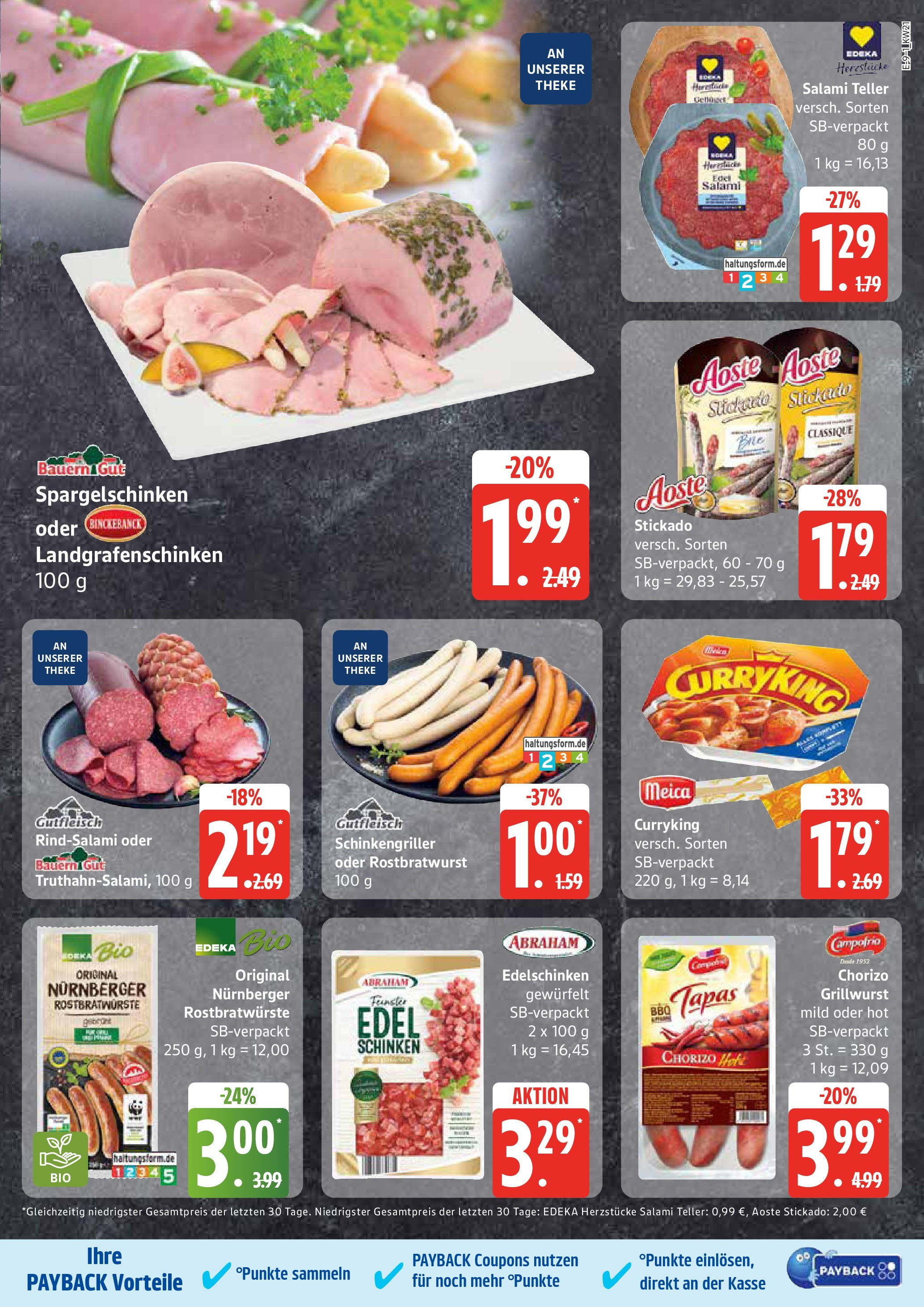 Edeka - EDEKA: Wochenangebote (ab 18.05.2025) » Angebote Online | Seite: 9 | Produkte: Theke, Meica, Salami, Schinken Edeka - EDEKA: Wochenangebote (ab 18.05.2025) » Angebote Online | Seite: 9 | Produkte: Theke, Meica, Salami, Schinken
